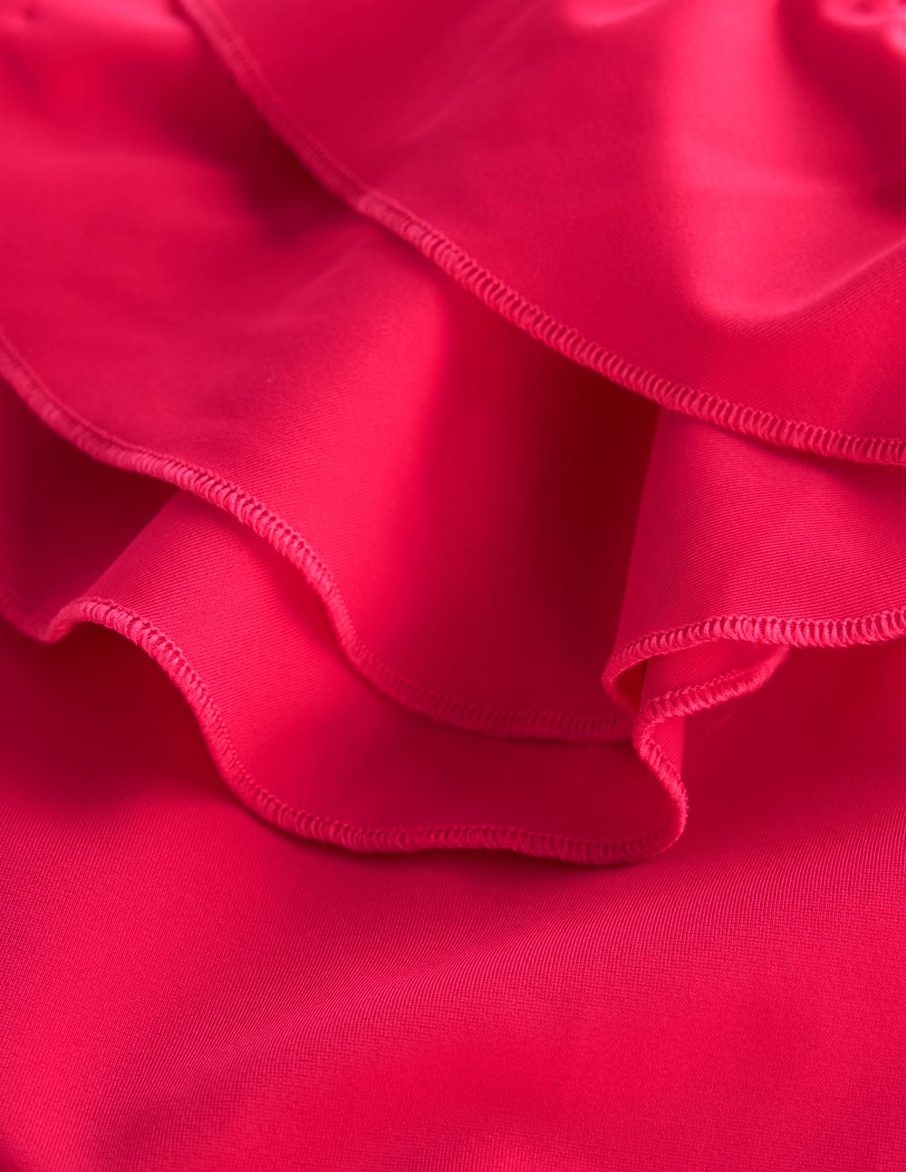 Ruffle Strap Swimsuit-Rosy-7