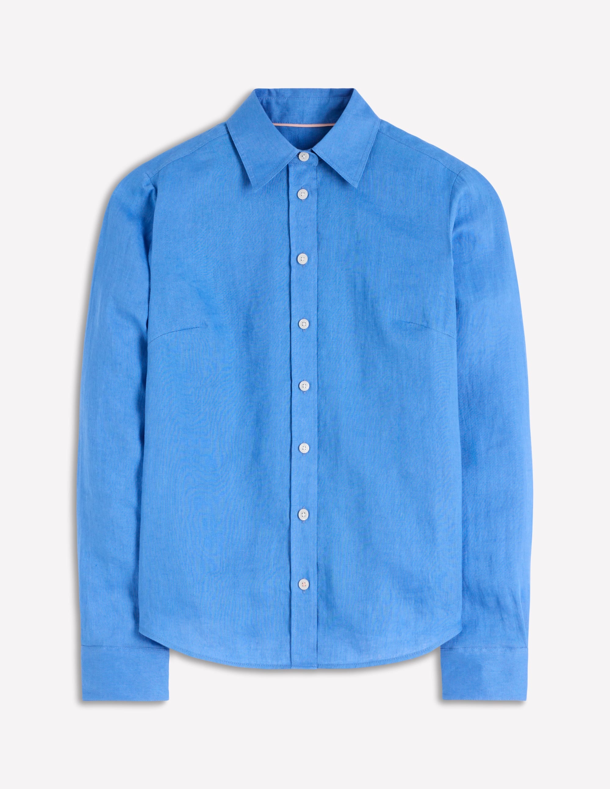 Sienna Linen Shirt-Regatta Blue - Image 5