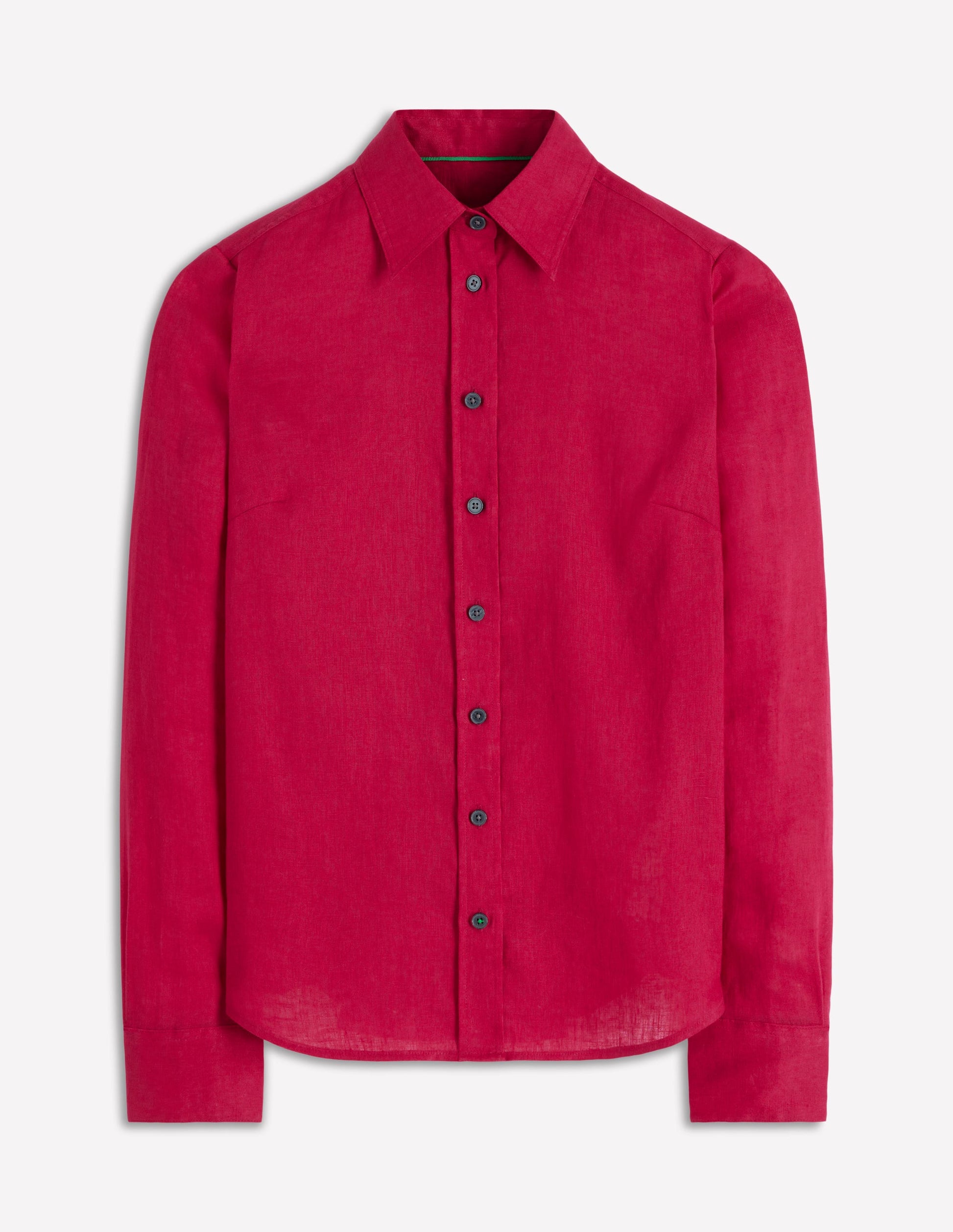 Sienna Linen Shirt-Pomegranate-6