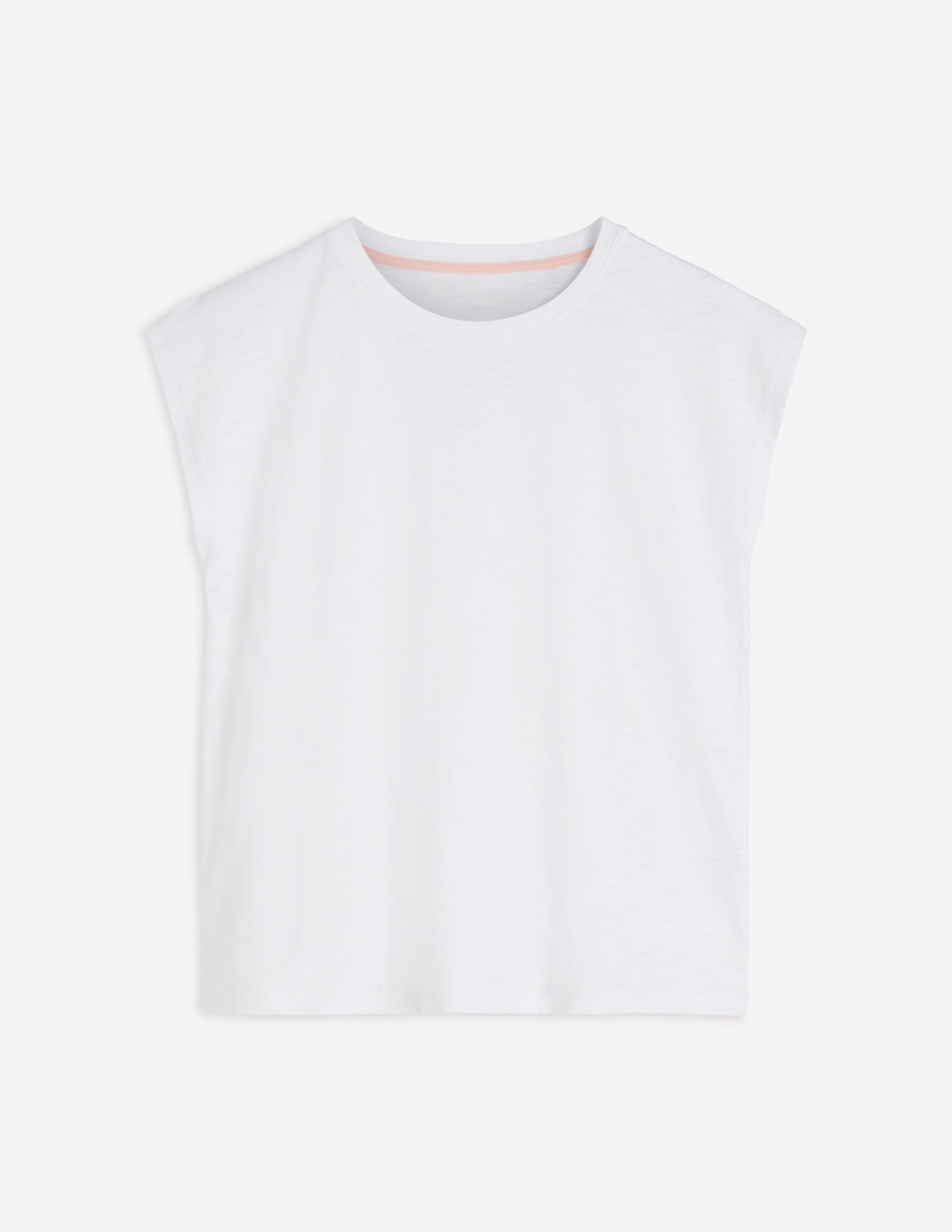 Louisa Slub T-Shirt-White-6