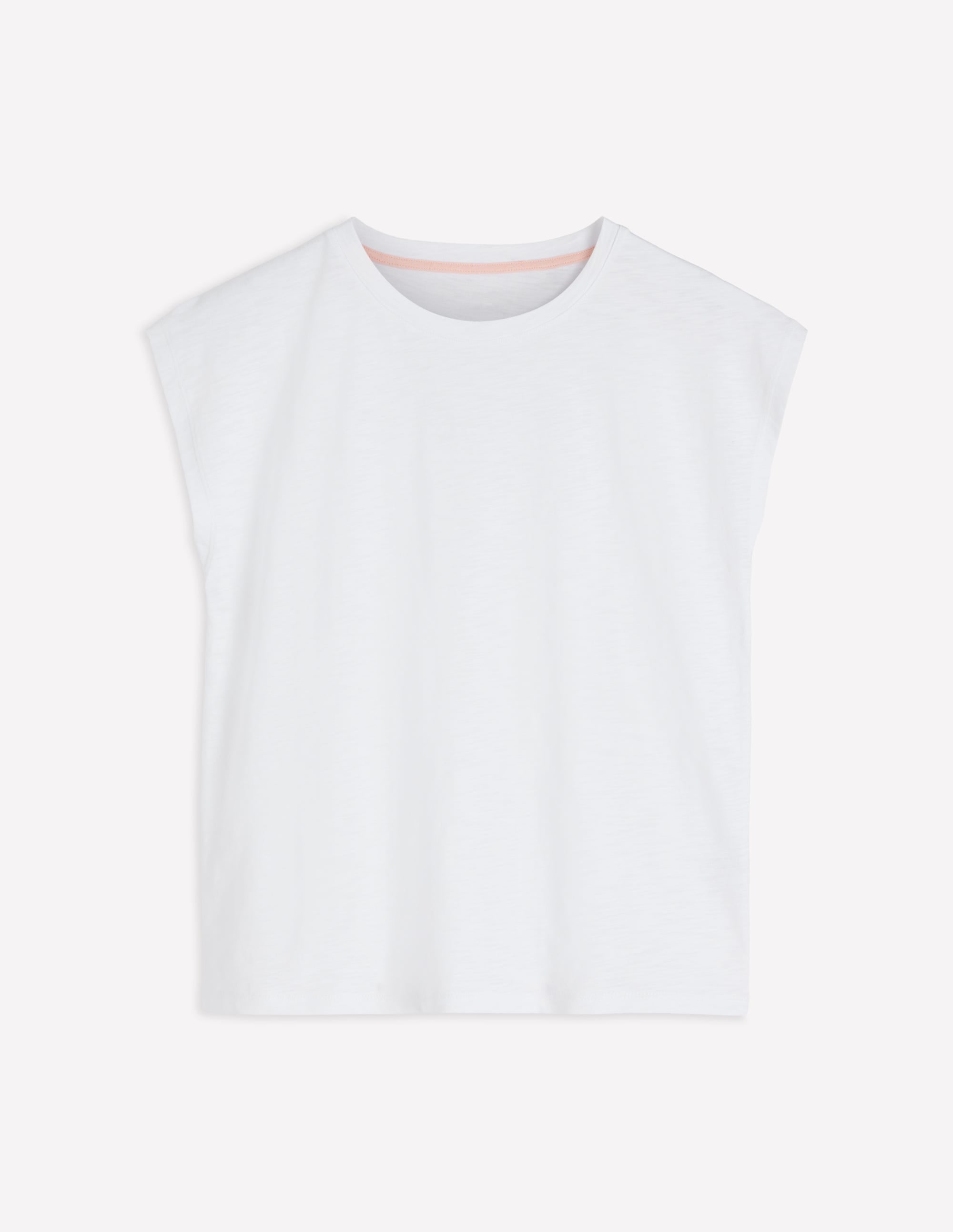 Louisa Slub T-Shirt-White - Image 6