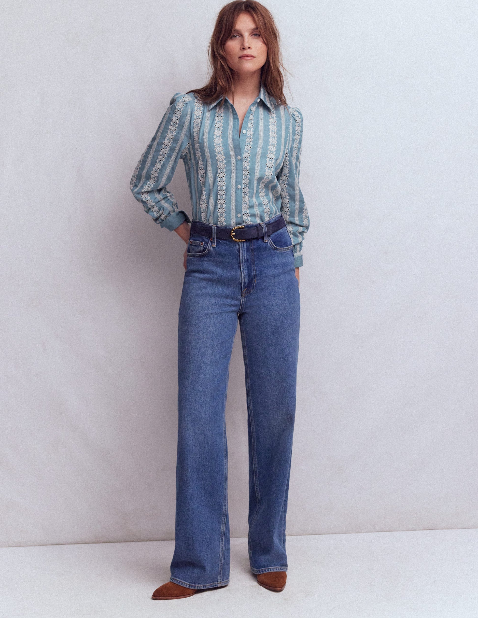 Cara Denim Shirt-Broderie-4