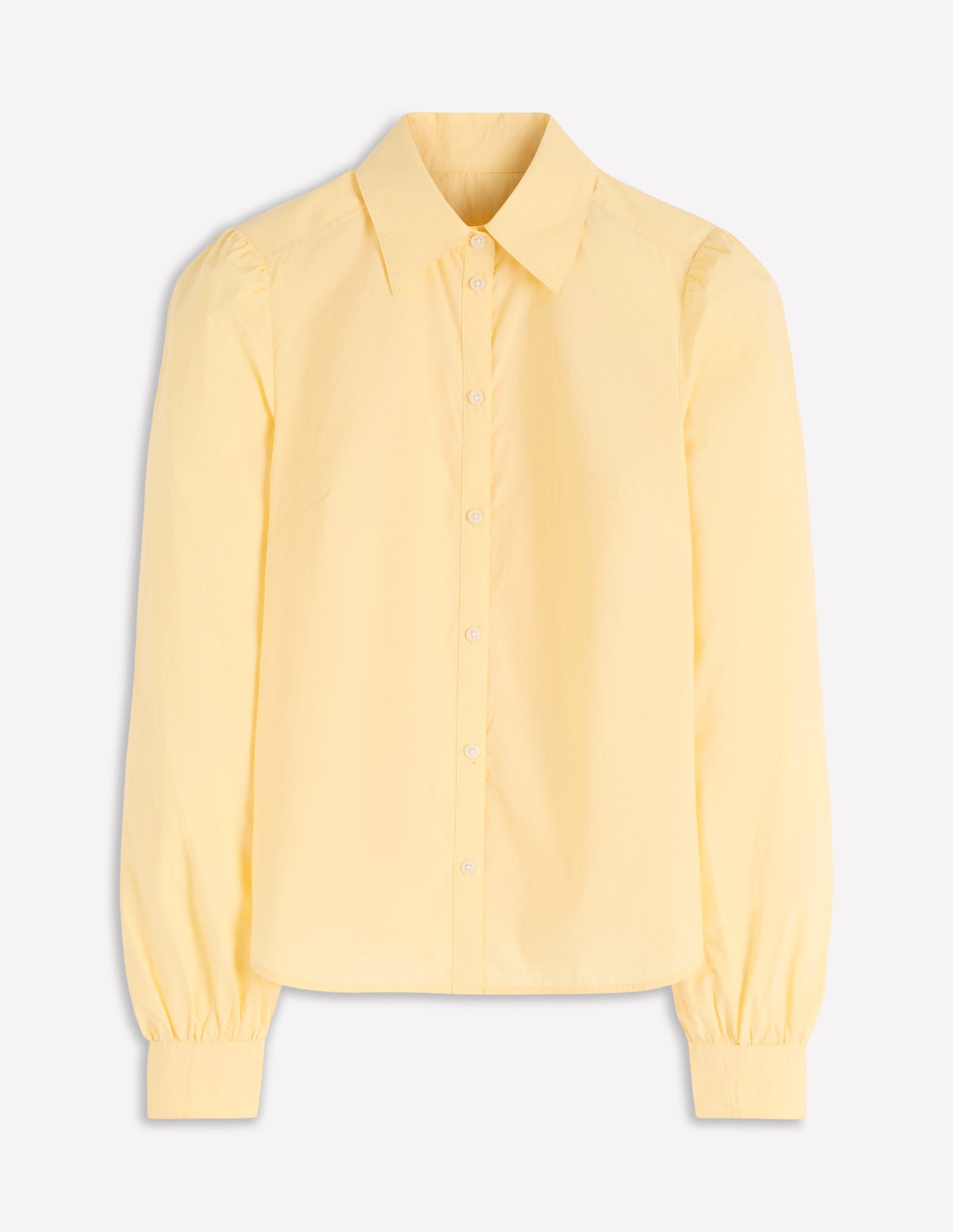 Cara Cotton Shirt-Buttercream-5