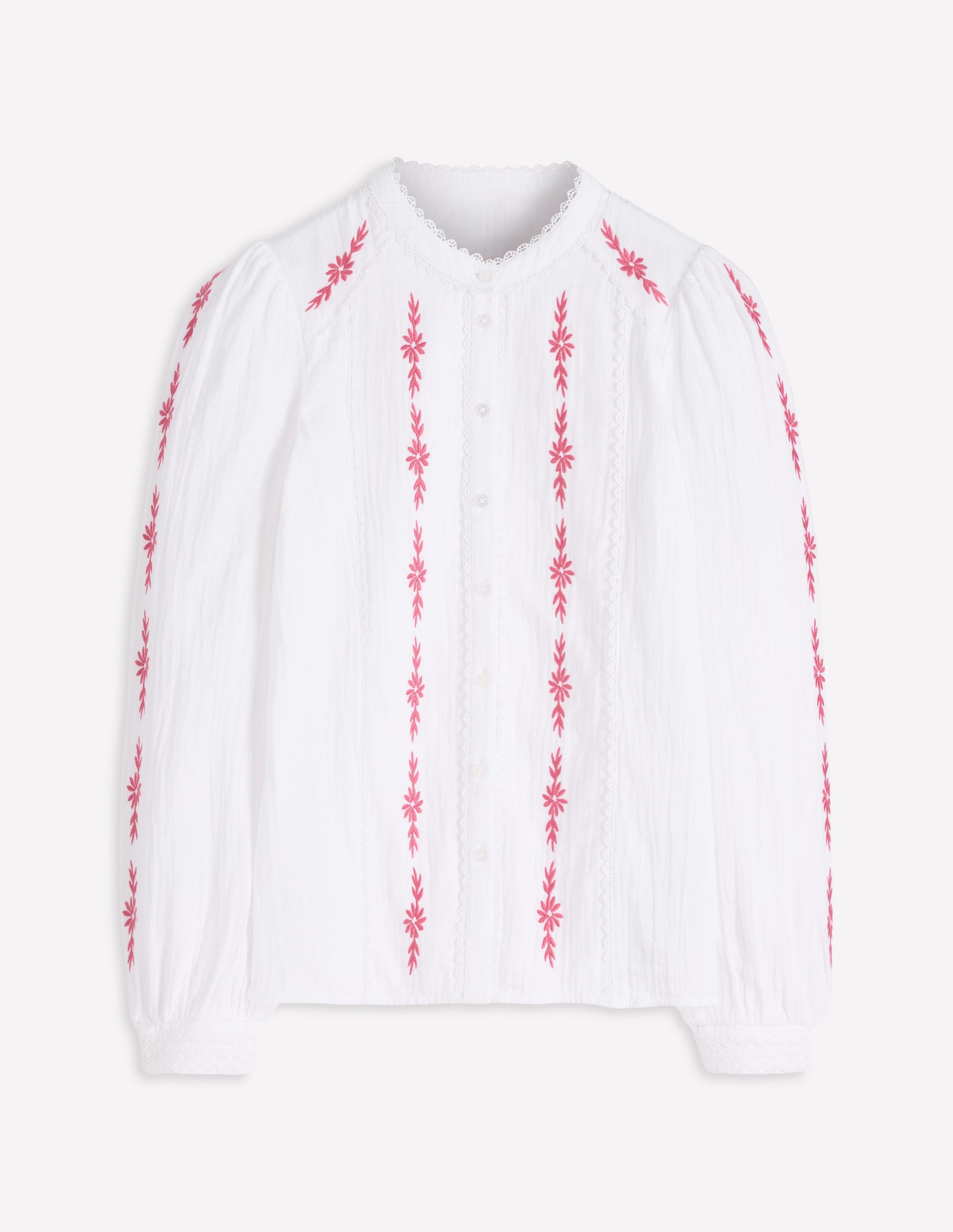 Rhea Trim Doublecloth Top-White Cherry Blush Floral-6