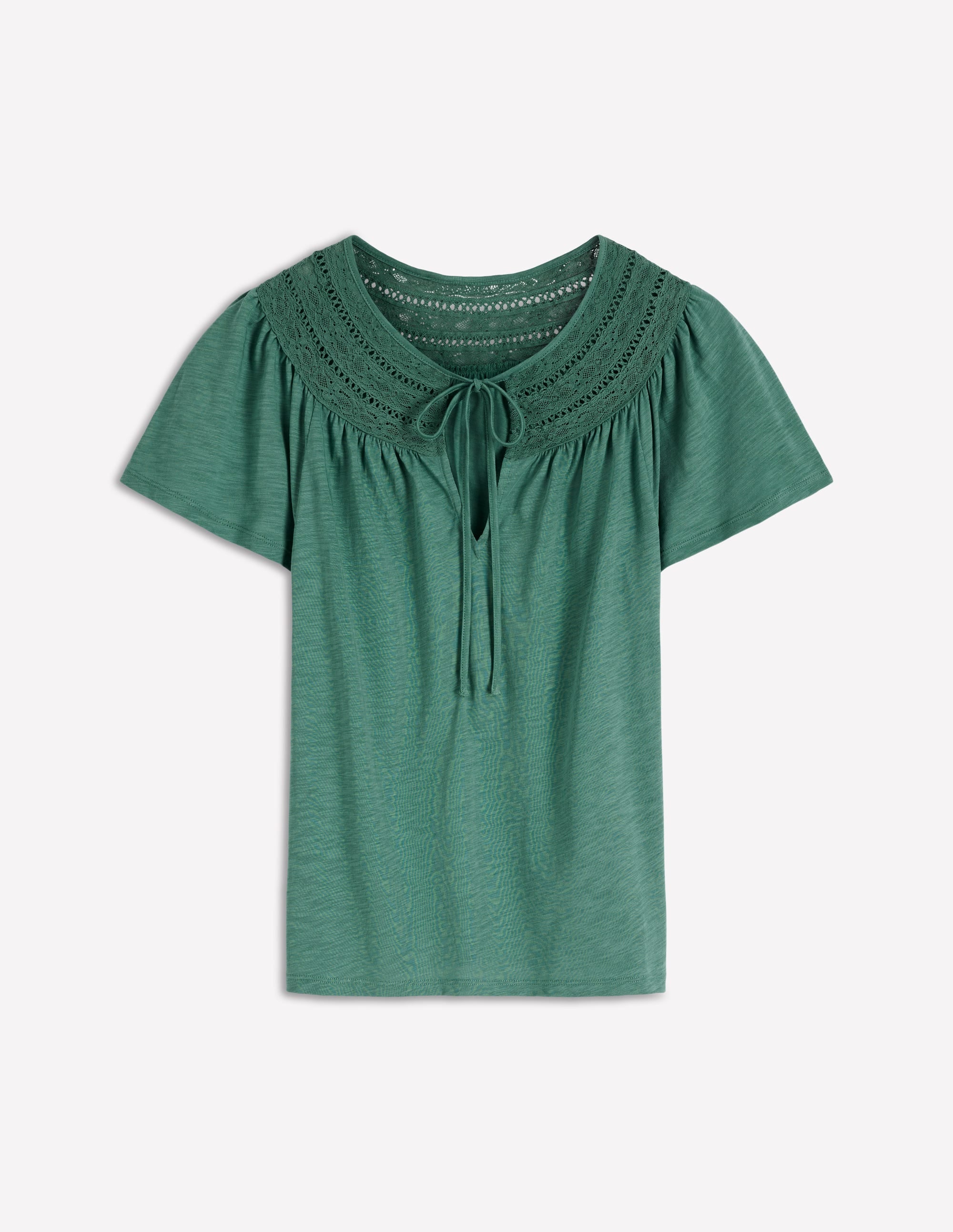 Edi Trim Detail T-shirt-Deep Sea - Image 5