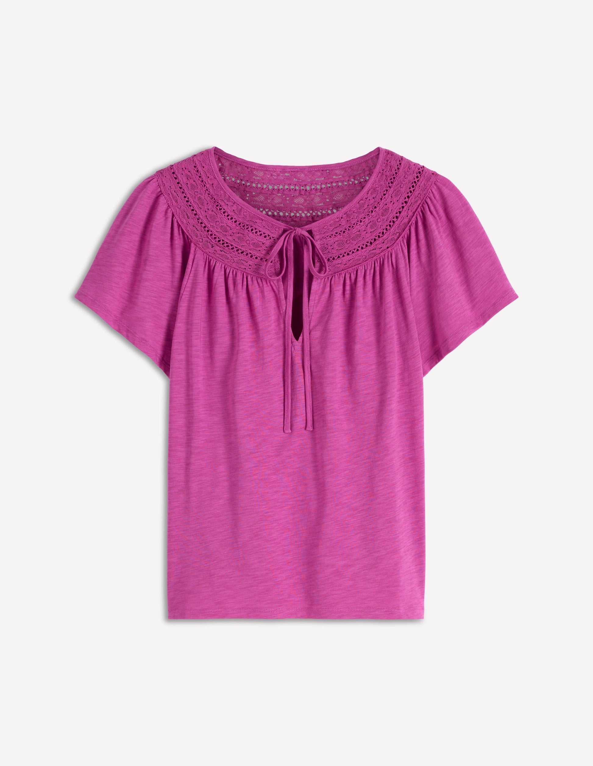 Edi Trim Detail T-shirt-Passion Flower-5