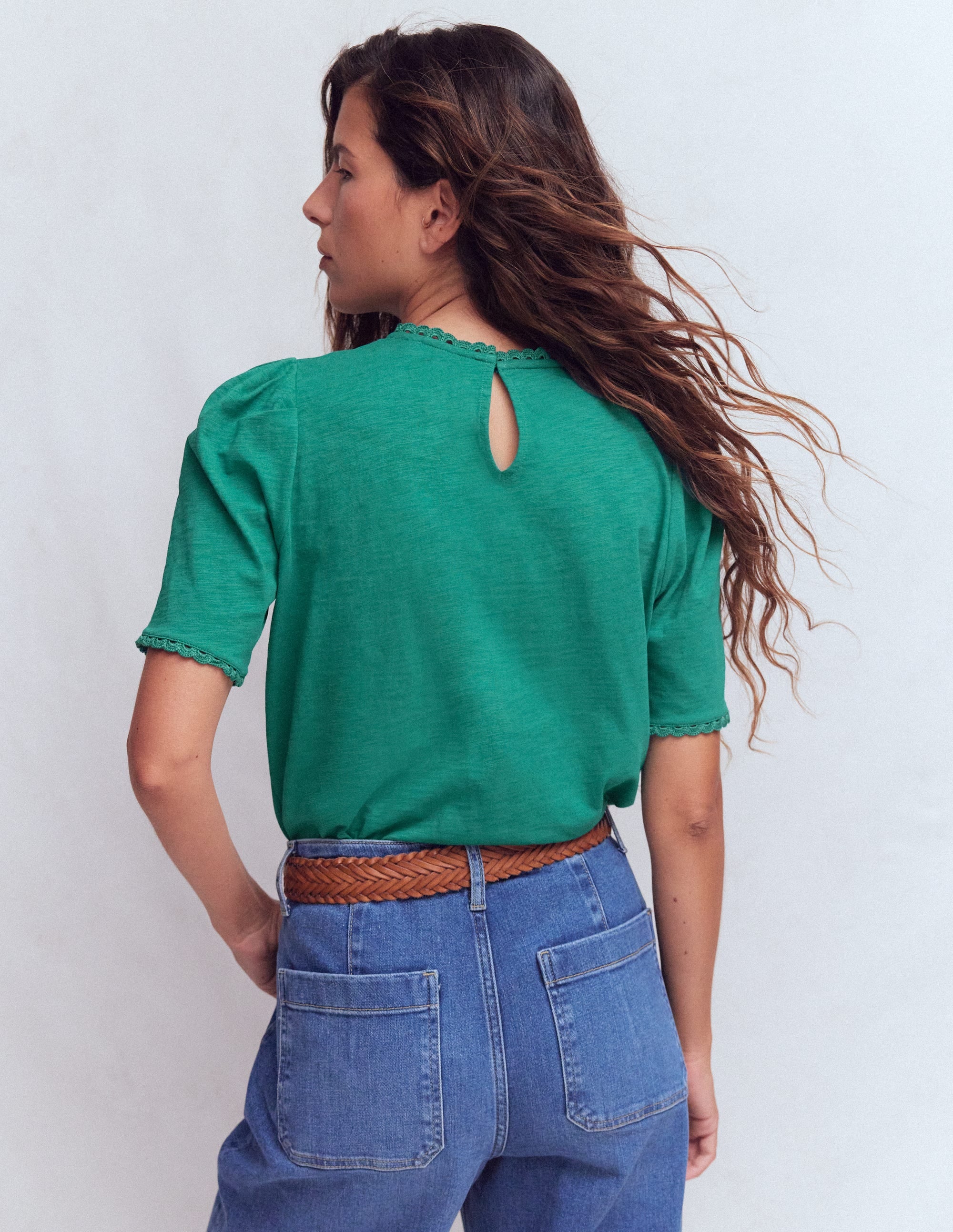 Ali Trim T-shirt-Deep Teal - Image 3