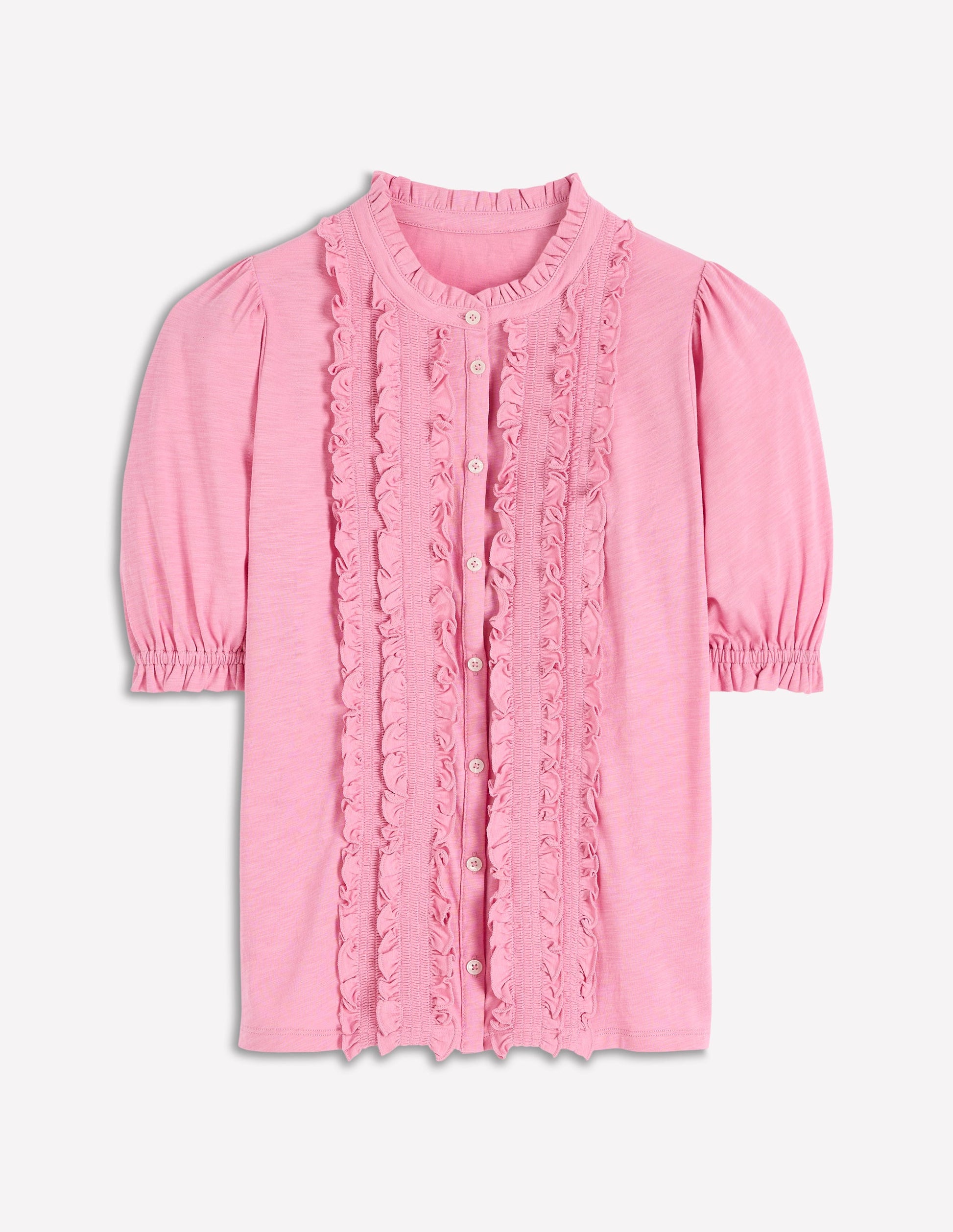 Eda Ruffle Front Shirt-Orchid Smoke-6