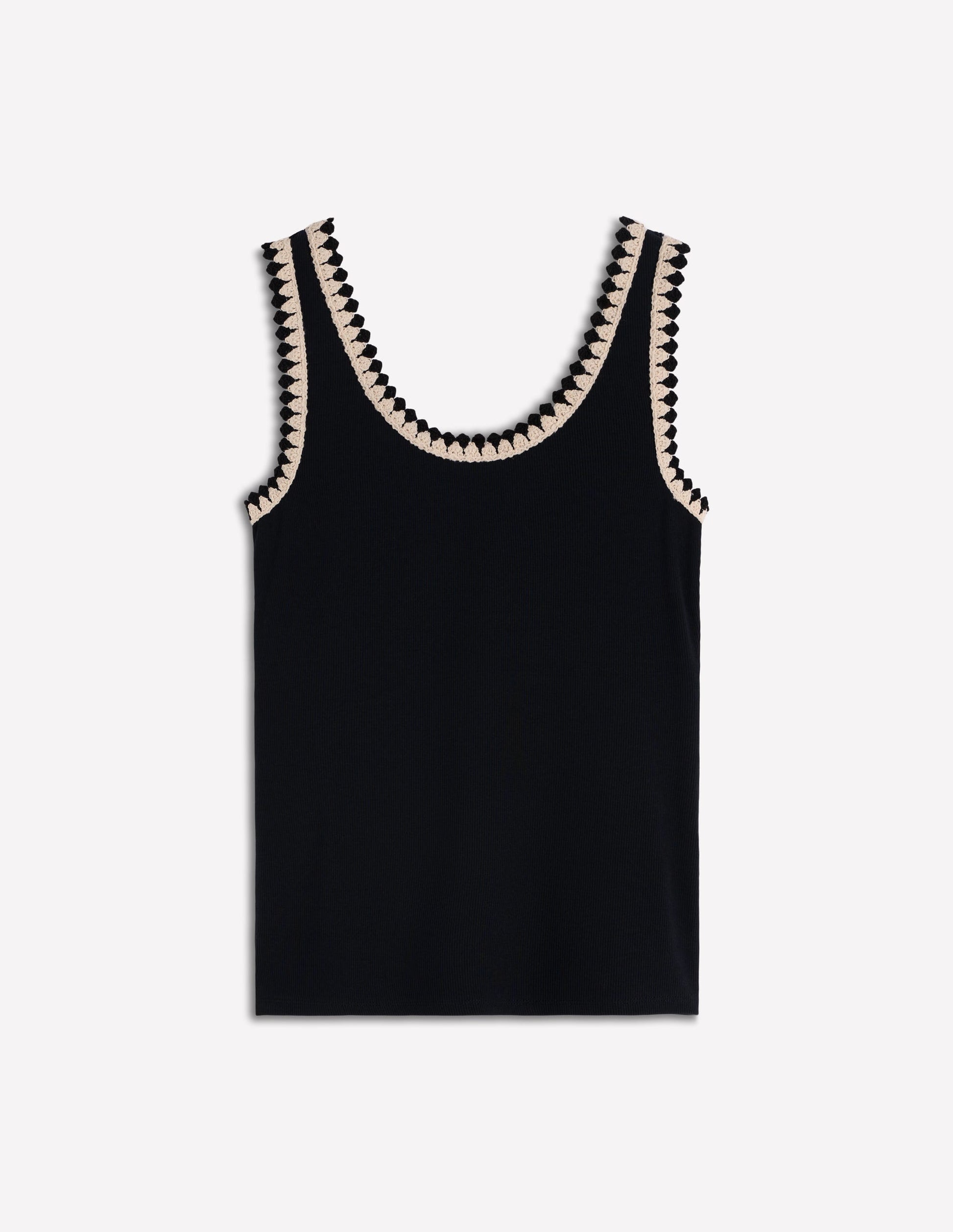 Maddie Trim Detail Vest-Black-6