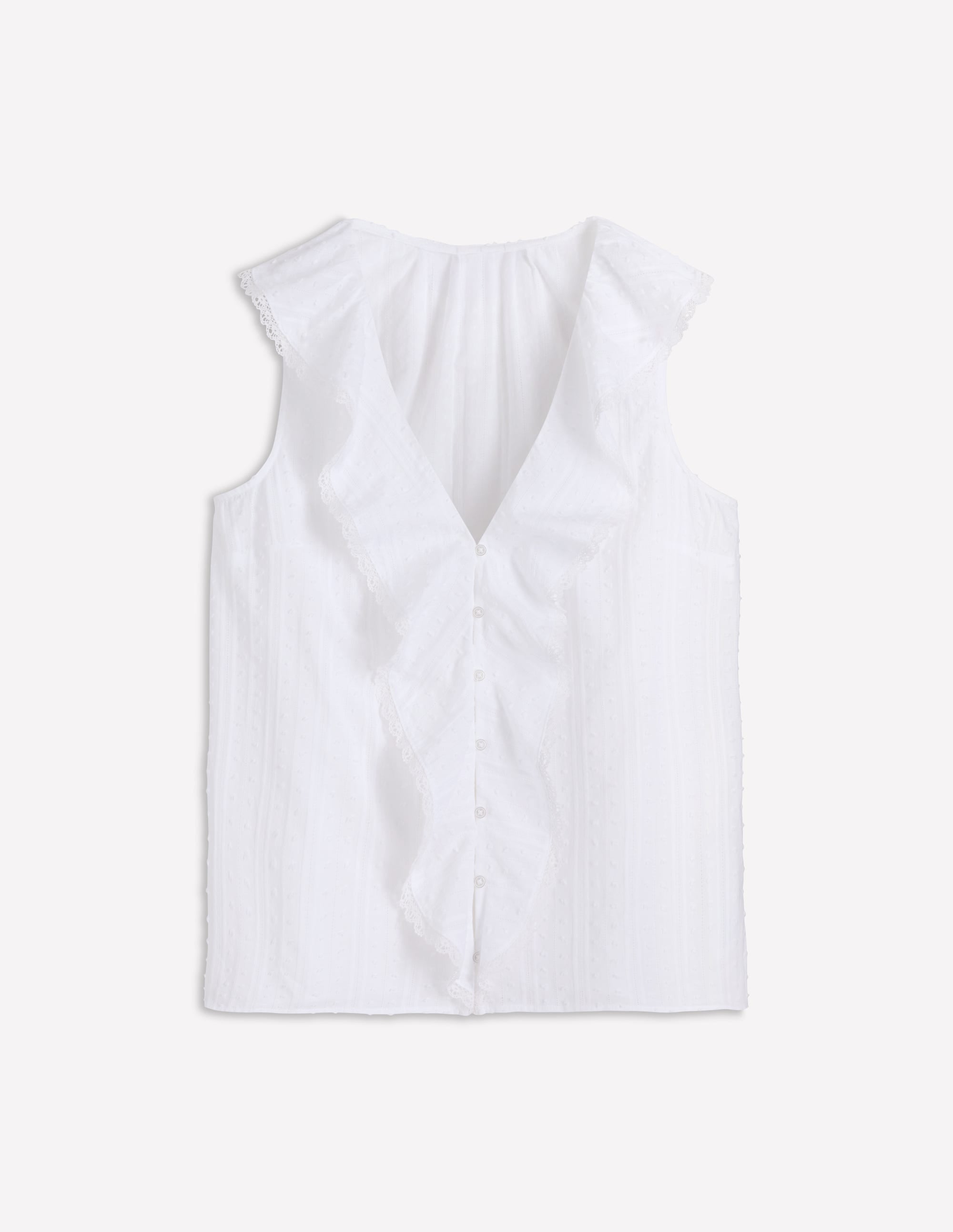 カットソー(半袖+袖なし) OHESHIO frill lacelayered sleeveless top OHESHIO frill lacelayered sleeveless topの通販 by lll ｜ラクマ