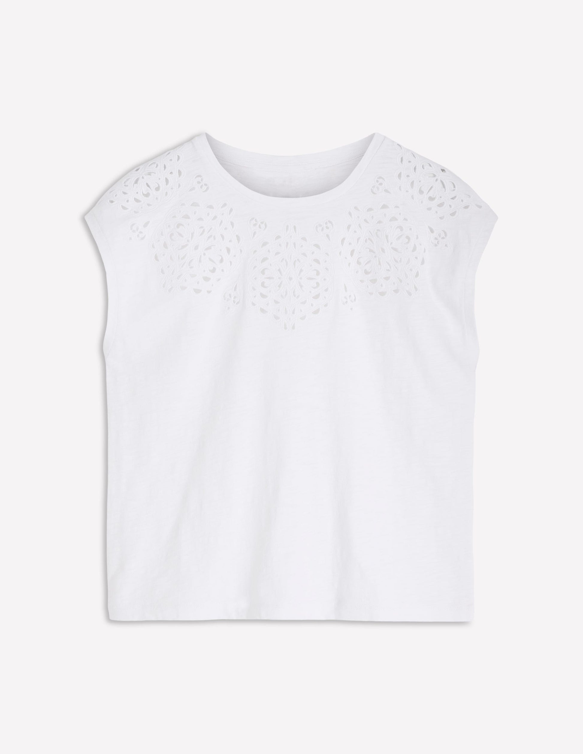 Willow Broderie T-Shirt-BRILLIANT WHITE-5