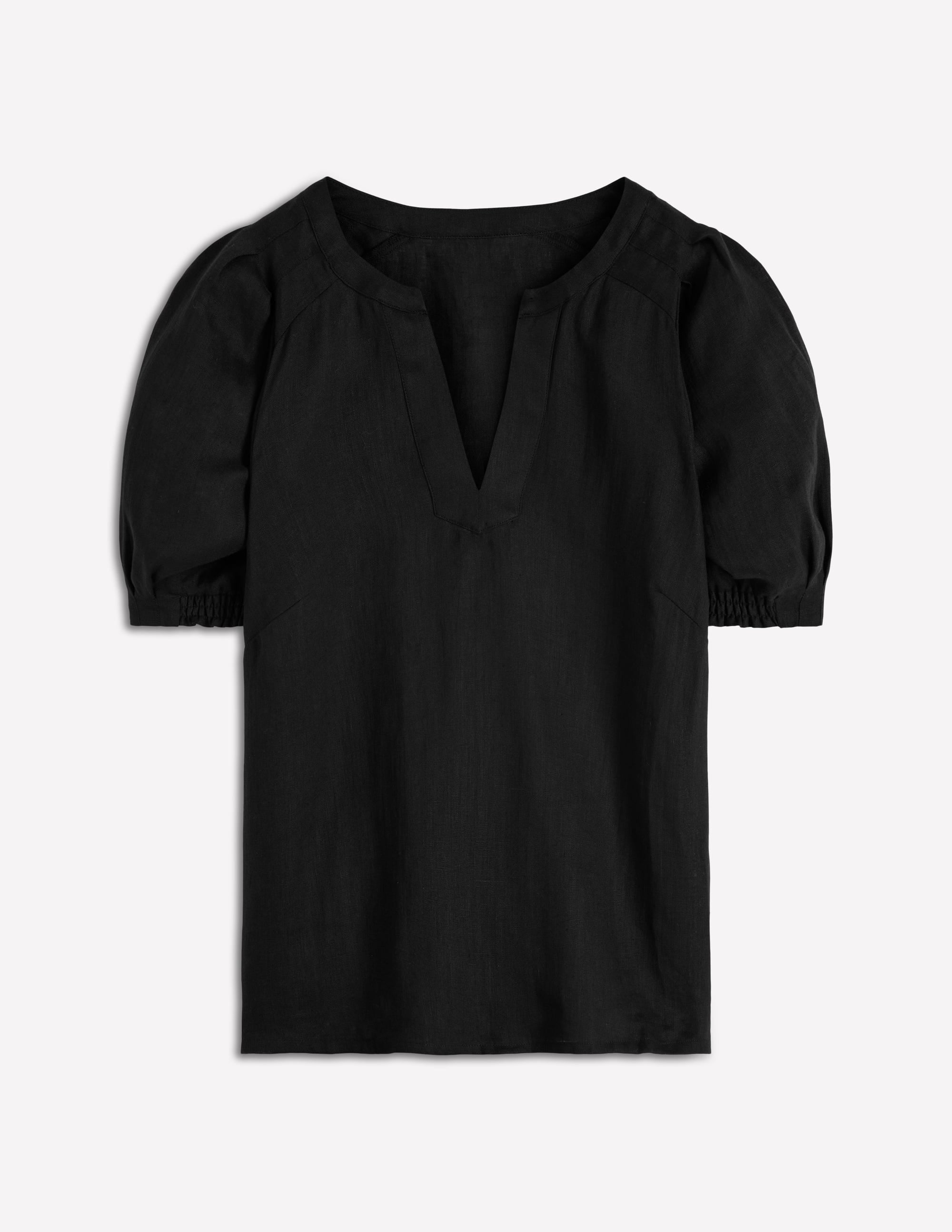 Rae Linen Top-Black | Boden USA