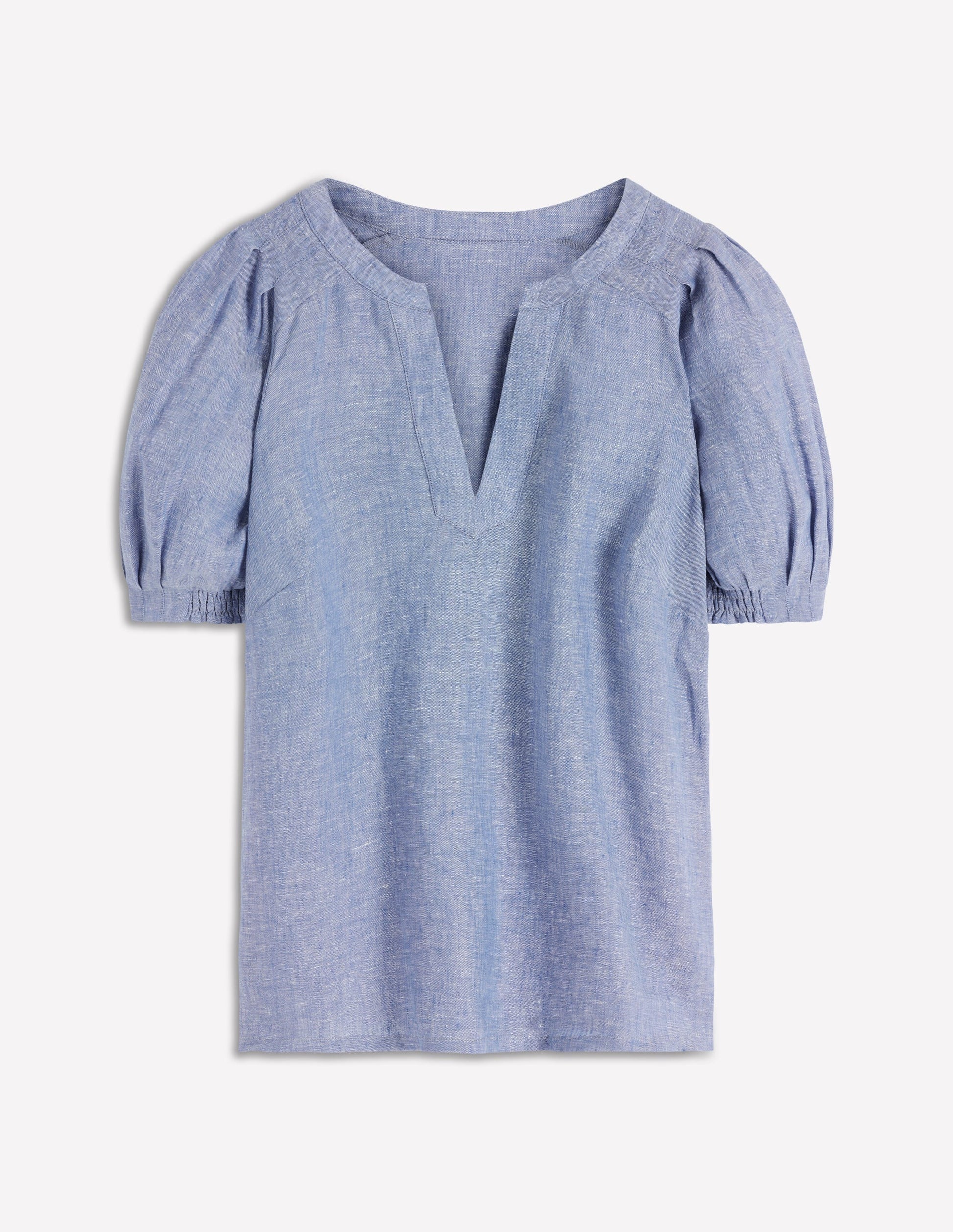 Rae Linen Top-Chambray-5