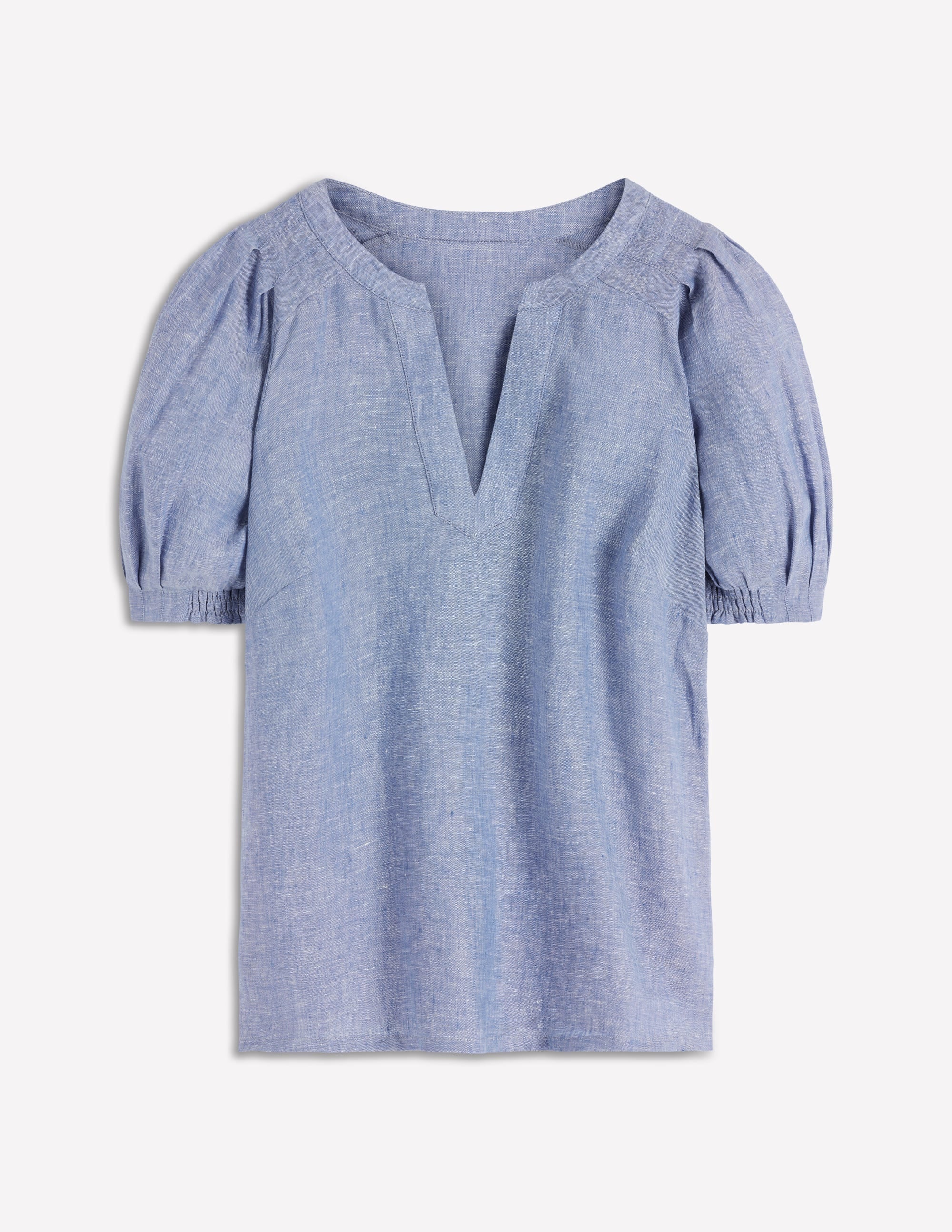 Rae Linen Top-Chambray - Image 5