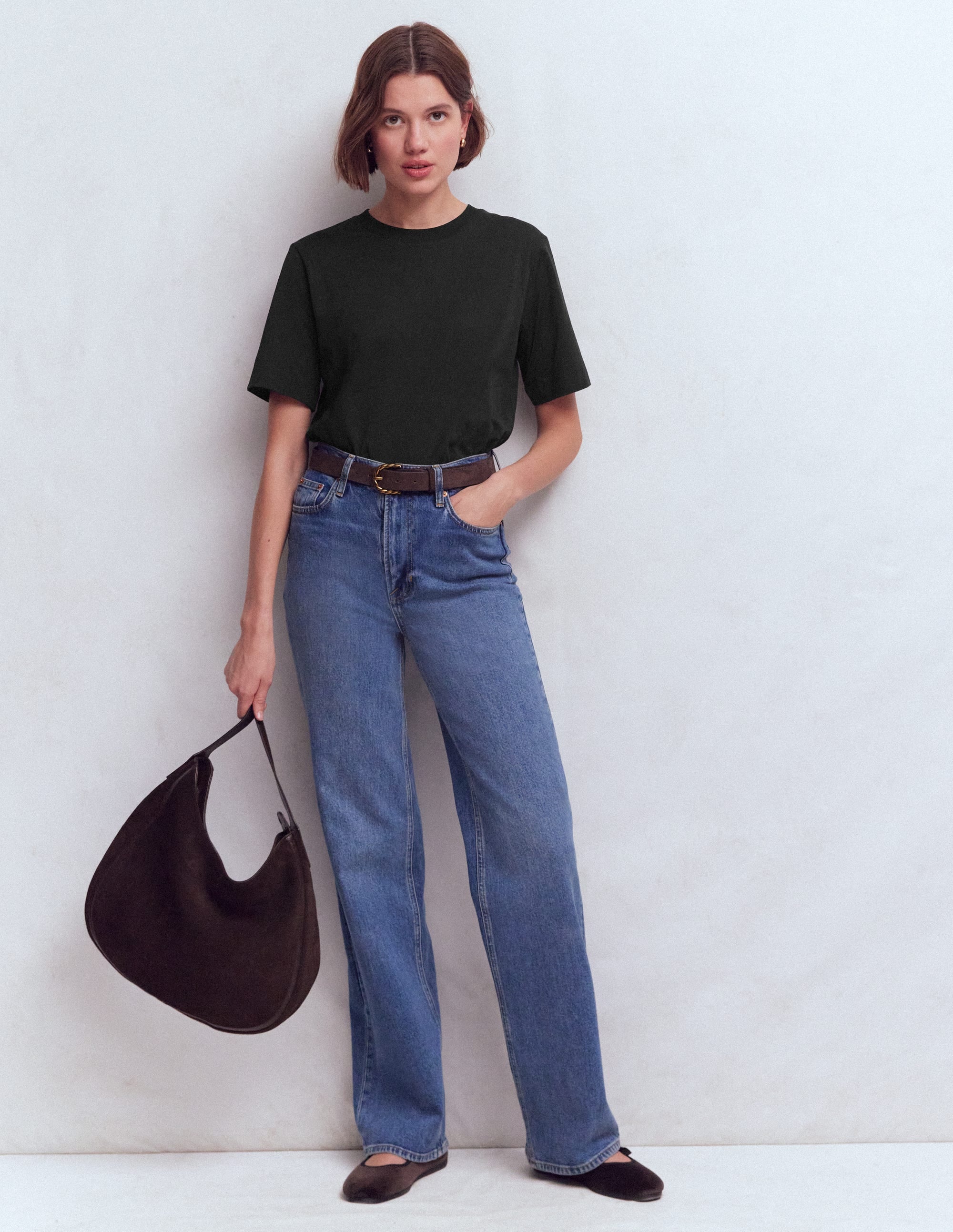 Relaxed Cotton T-shirt-Black - Image 4