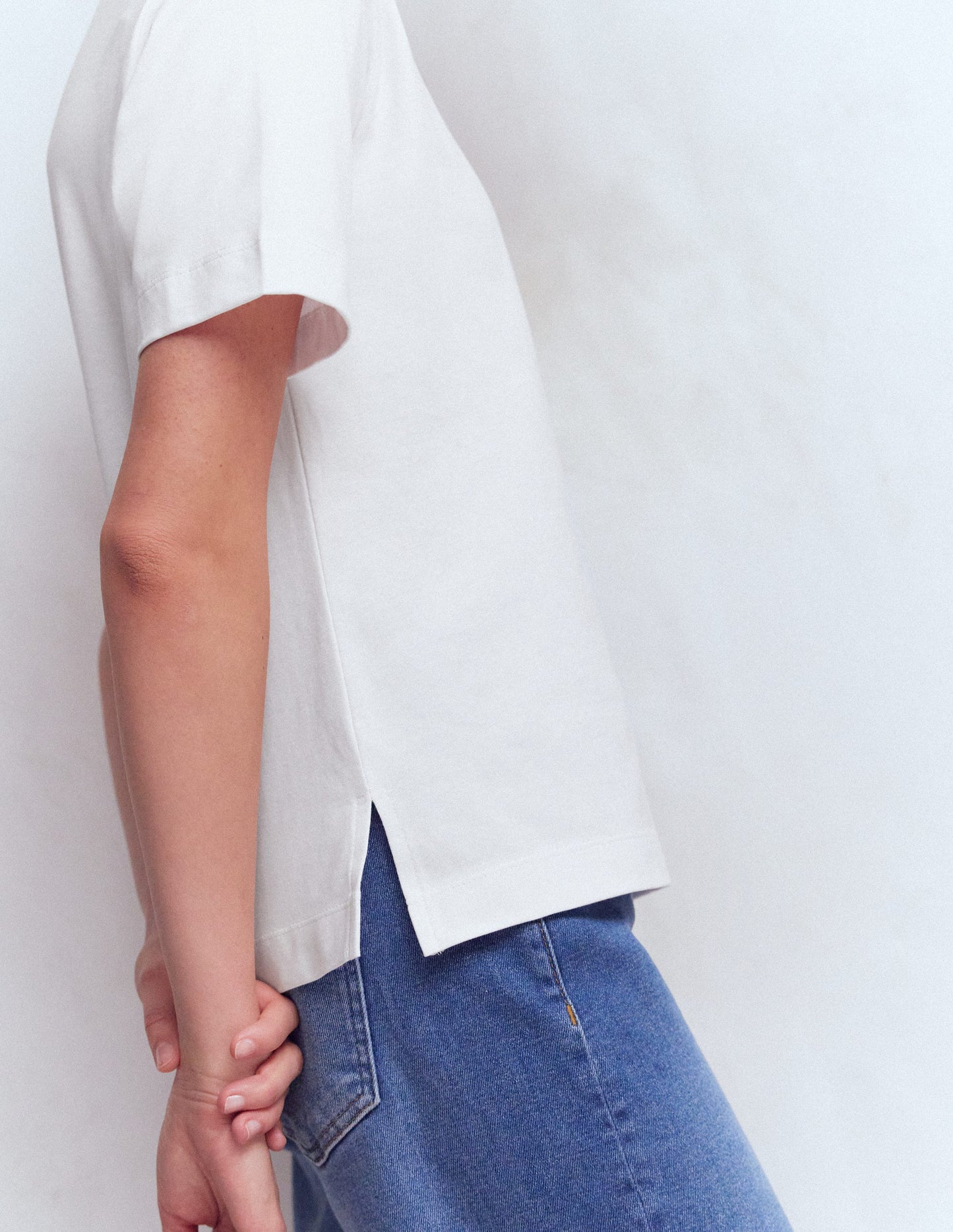 Relaxed Cotton T-shirt-White