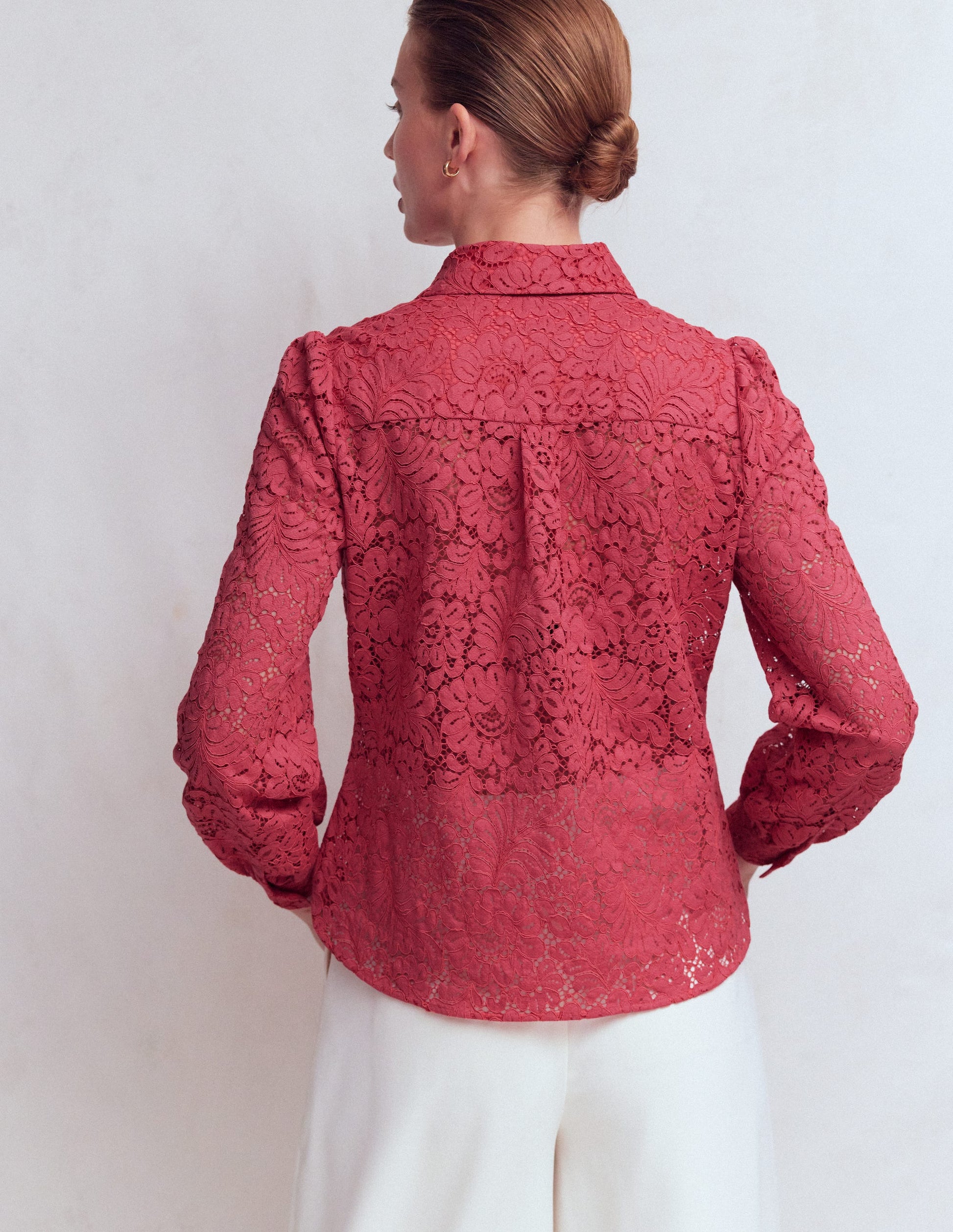 Cara Lace Shirt-Cherry Blush-3
