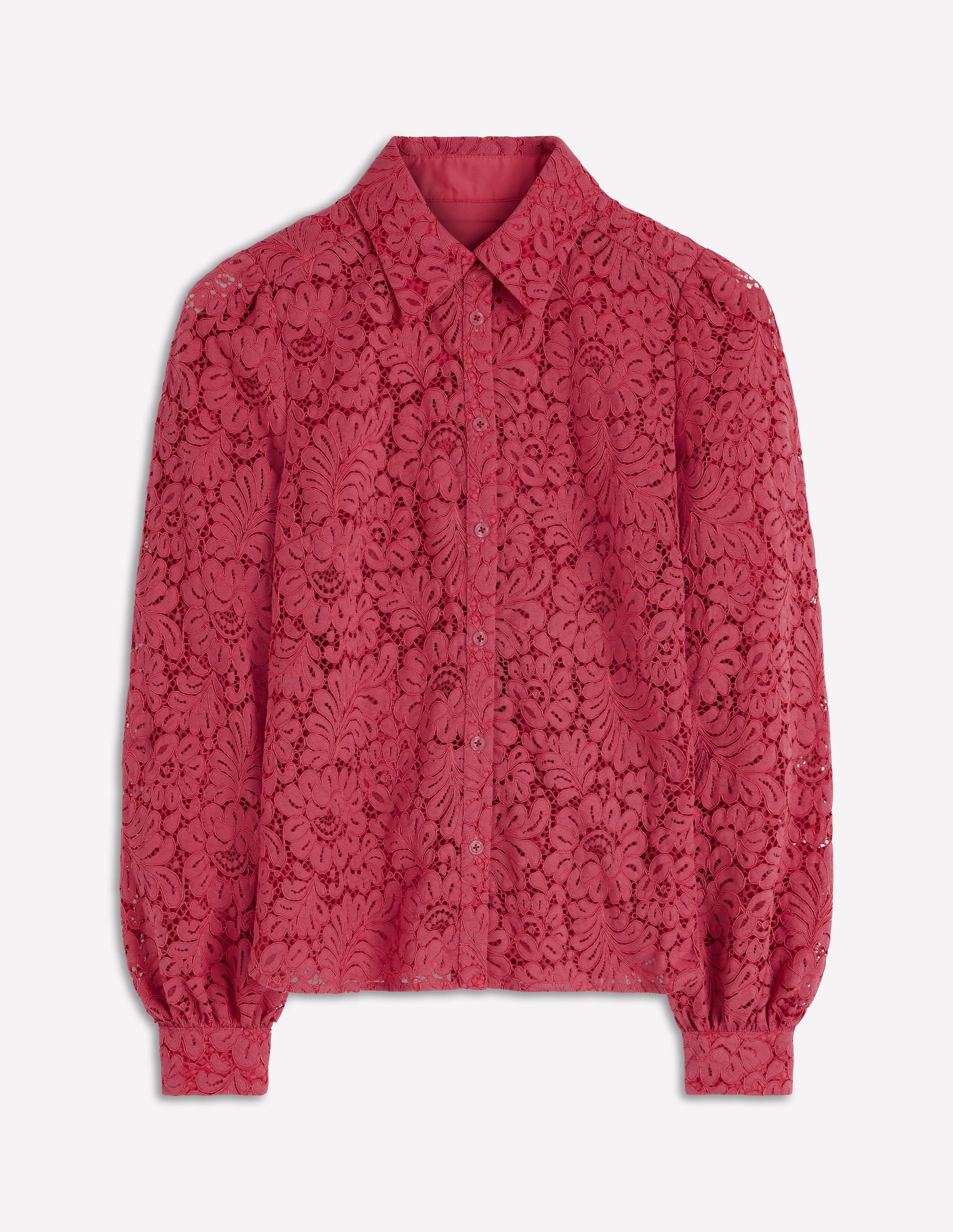 Cara Lace Shirt - Cherry Blush | Boden USA