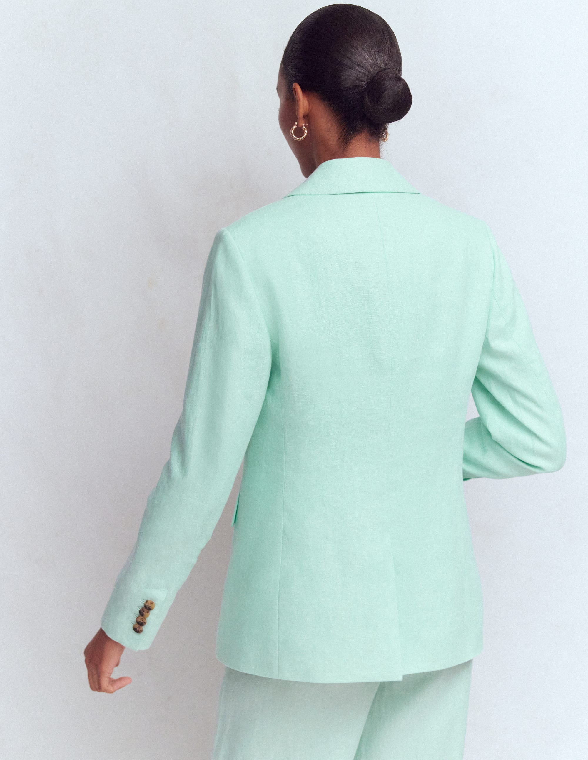 Stamford Linen Blazer-Spearmint - Image 3
