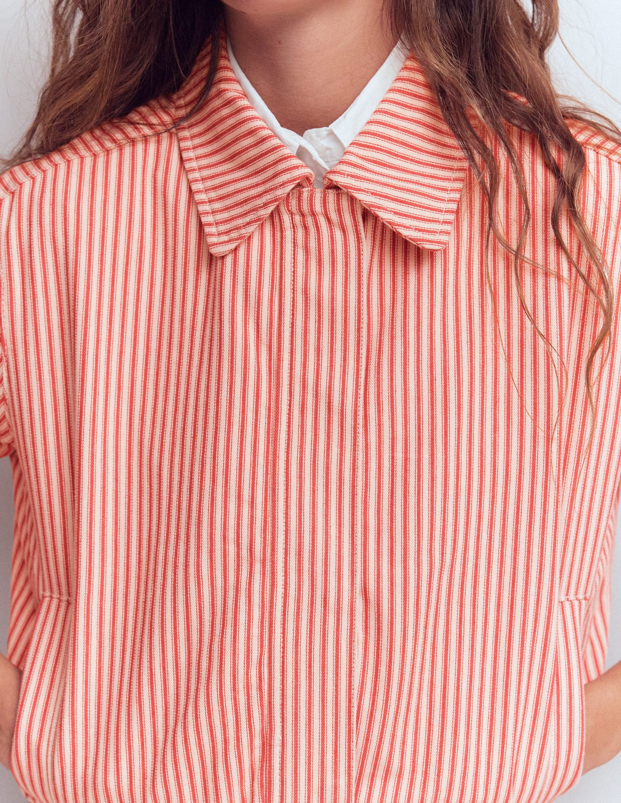 Harrington Jacket-Red Tram Stripe | Boden USA