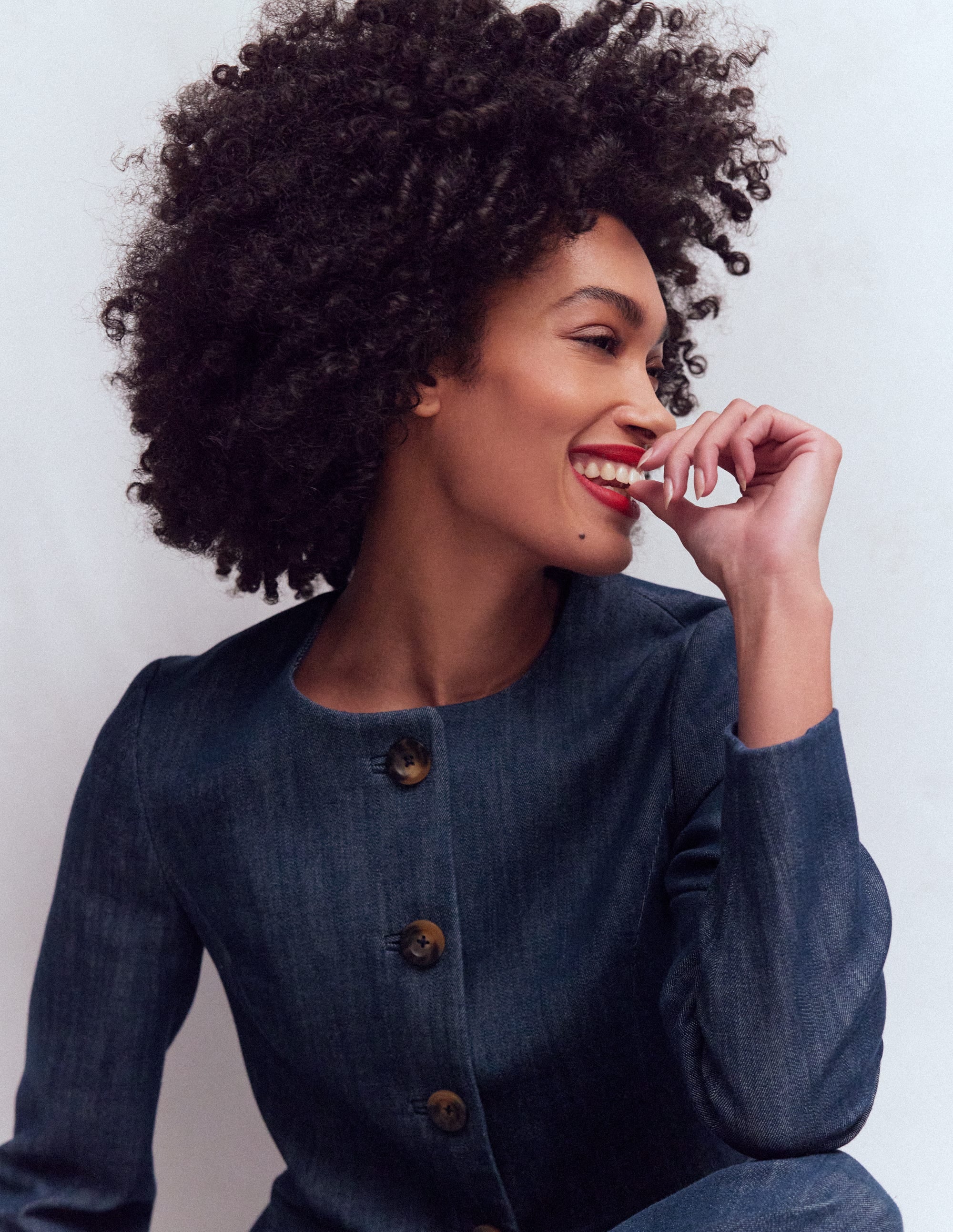 Hampstead Cotton Twill Blazer-Navy - Image 5