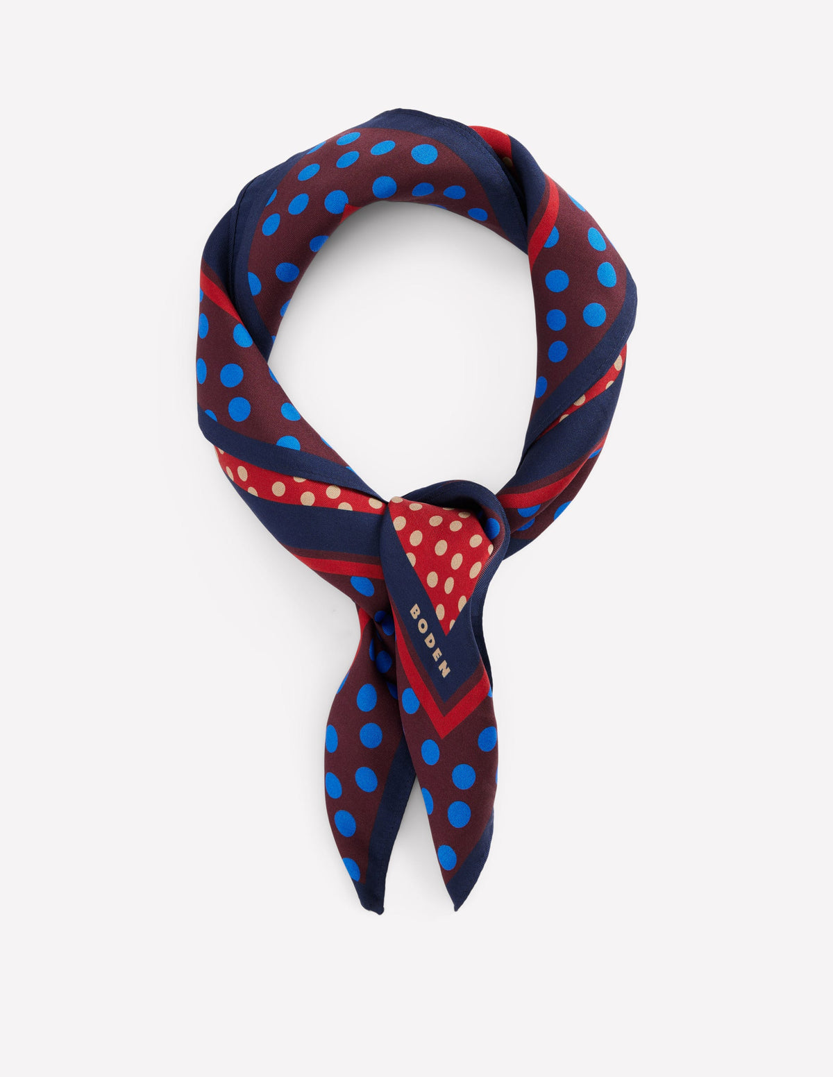 Elisabeth Silk Square Scarf-Winter Spots-1