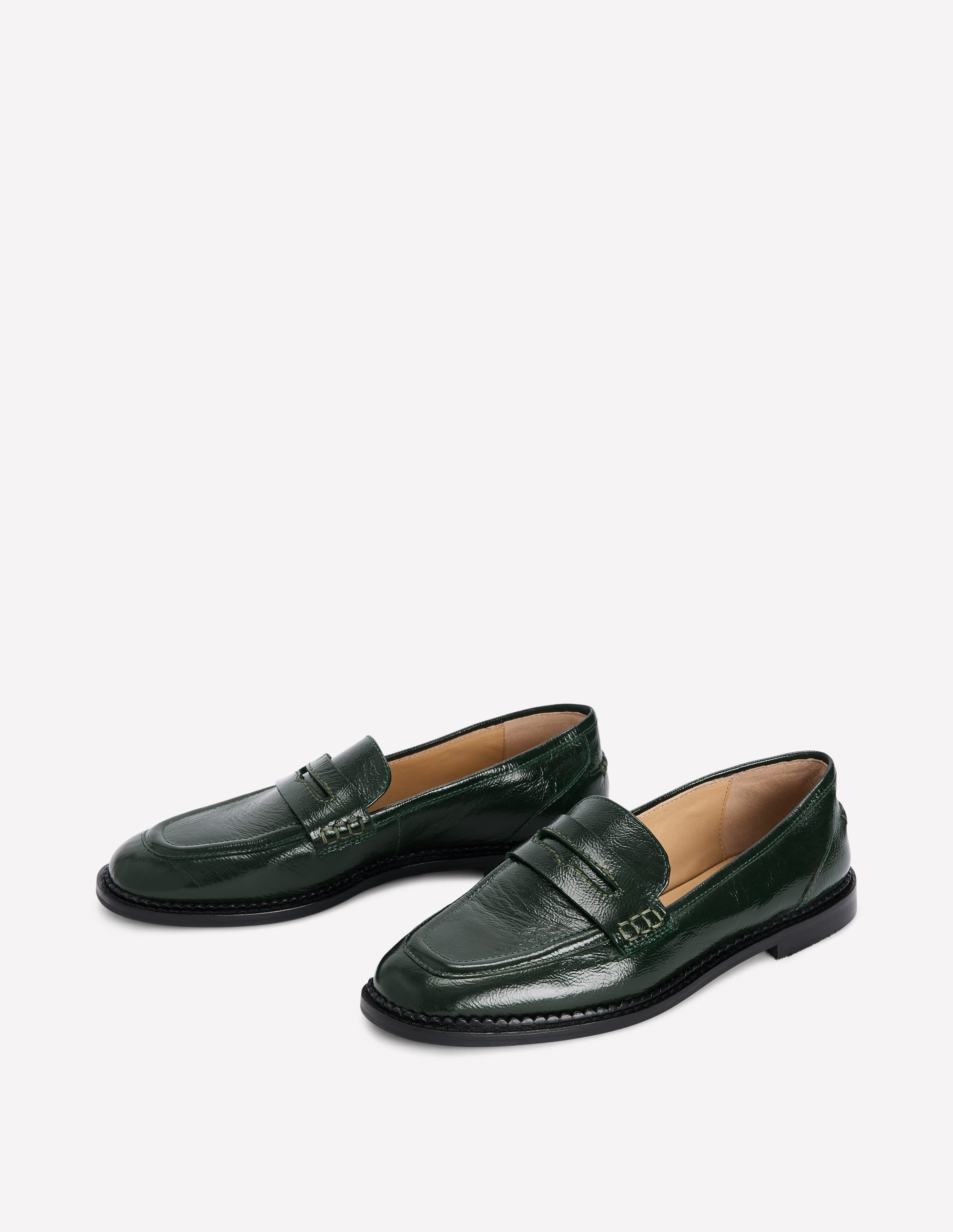 Nya Penny Loafers-Green - Image 3