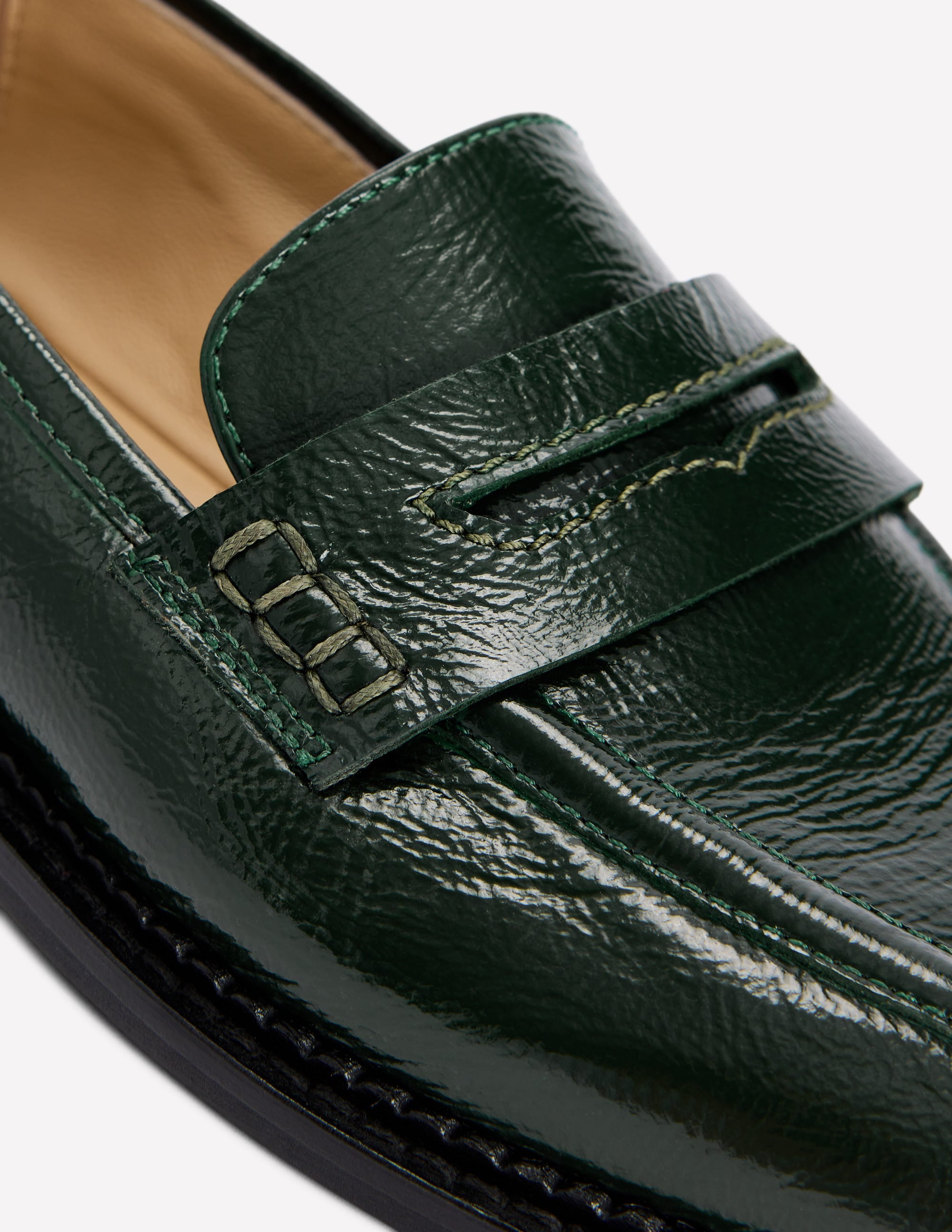 Nya Penny Loafers-Green - Image 4