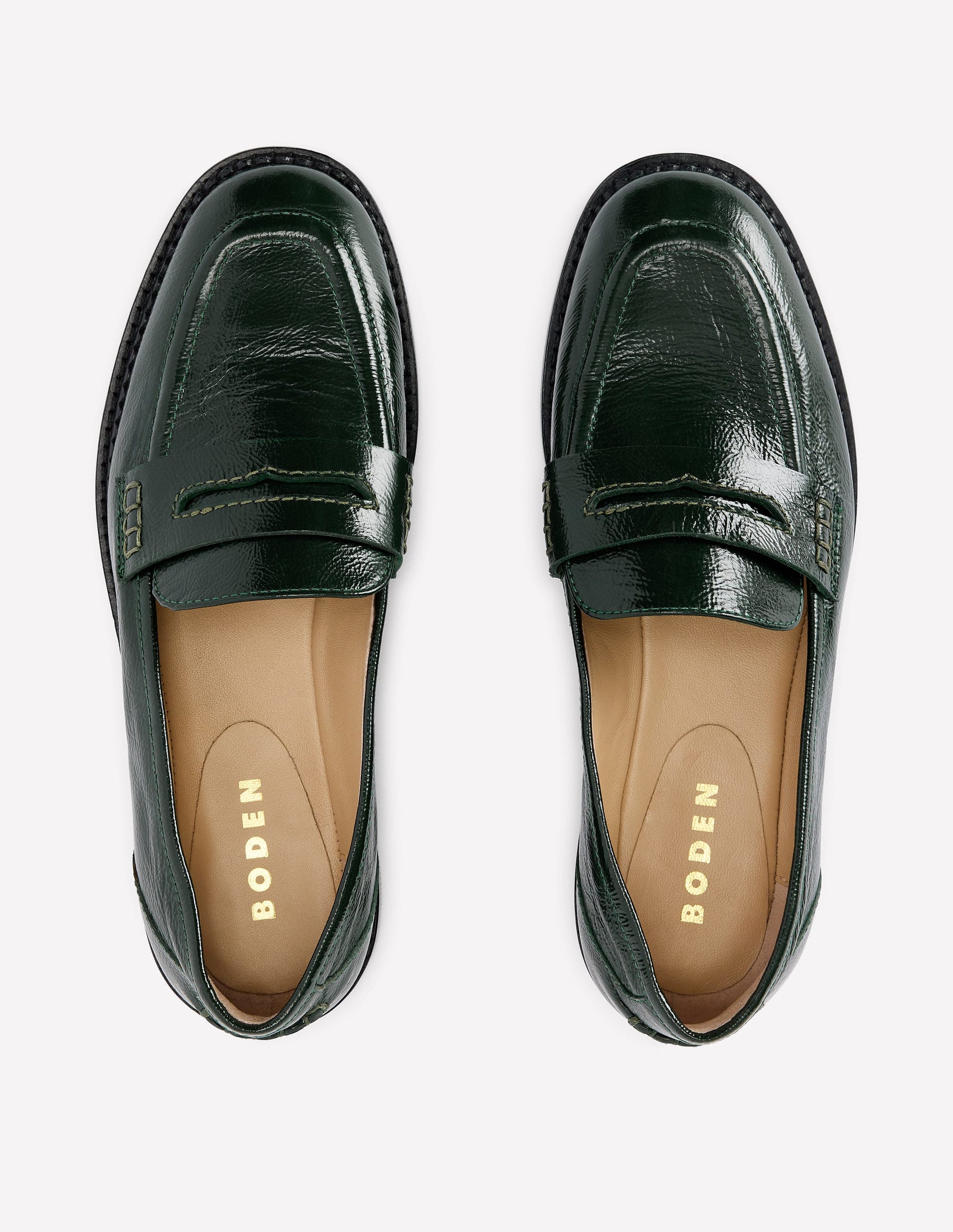 Nya Penny Loafers-Green-5