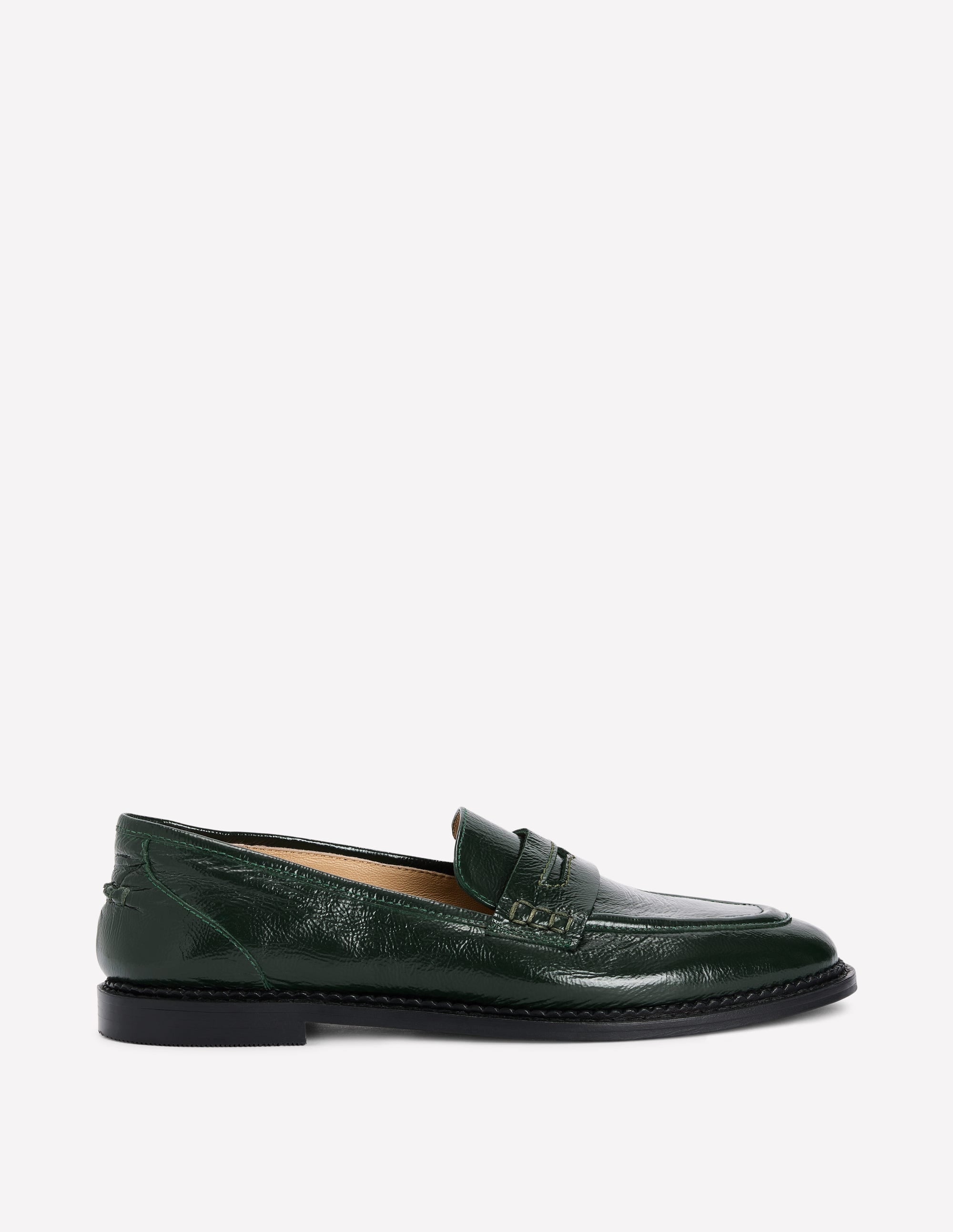 Nya Penny Loafers-Green - Image 1