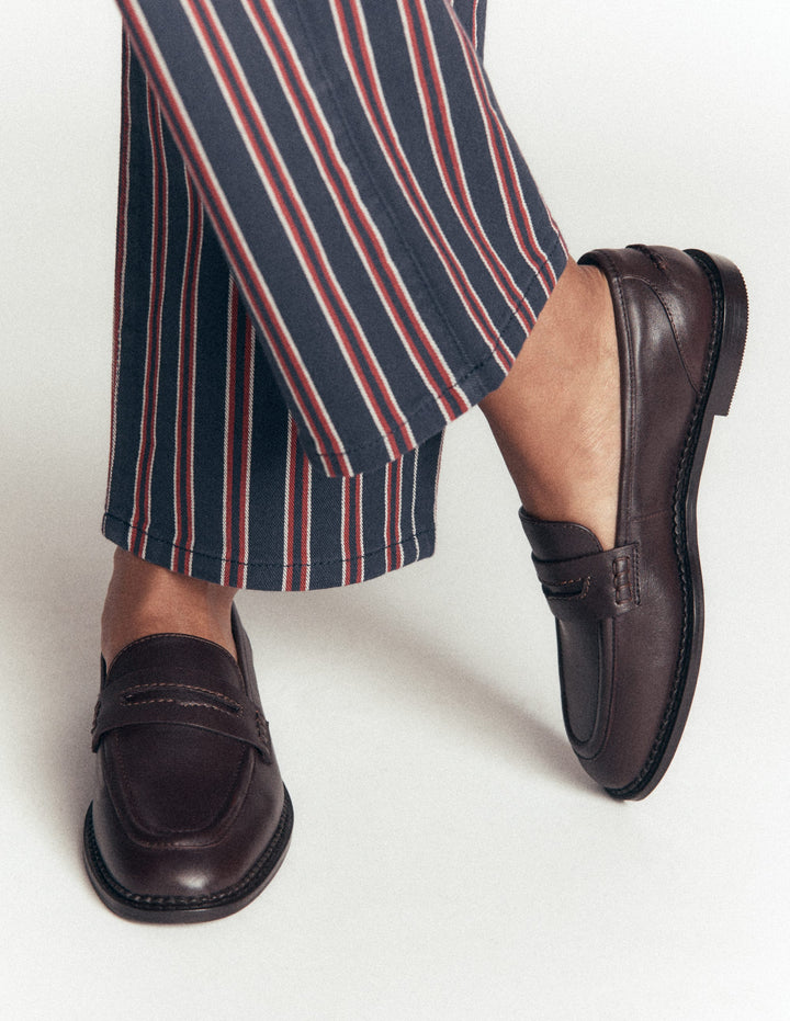 Nya Penny Loafers-Oxblood