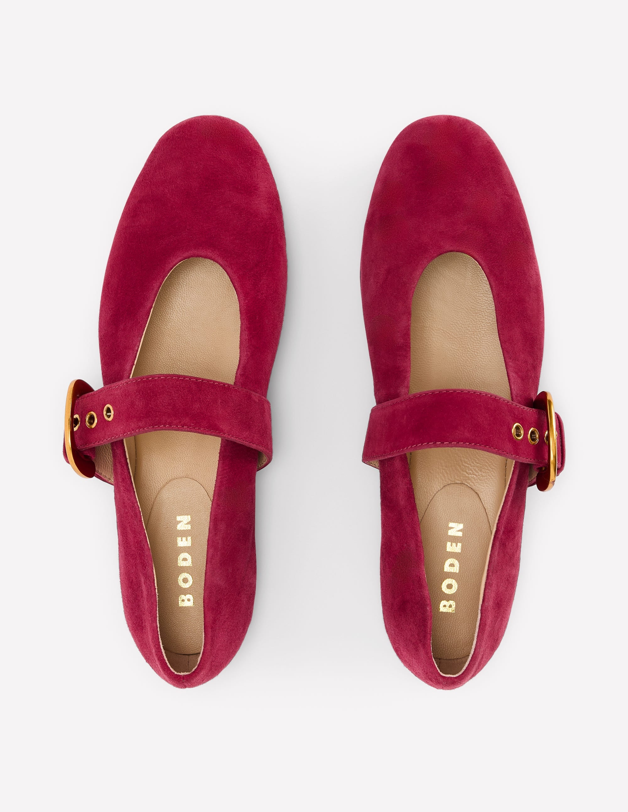 Kylie Flat Buckle Mary Janes-Wine - Image 6
