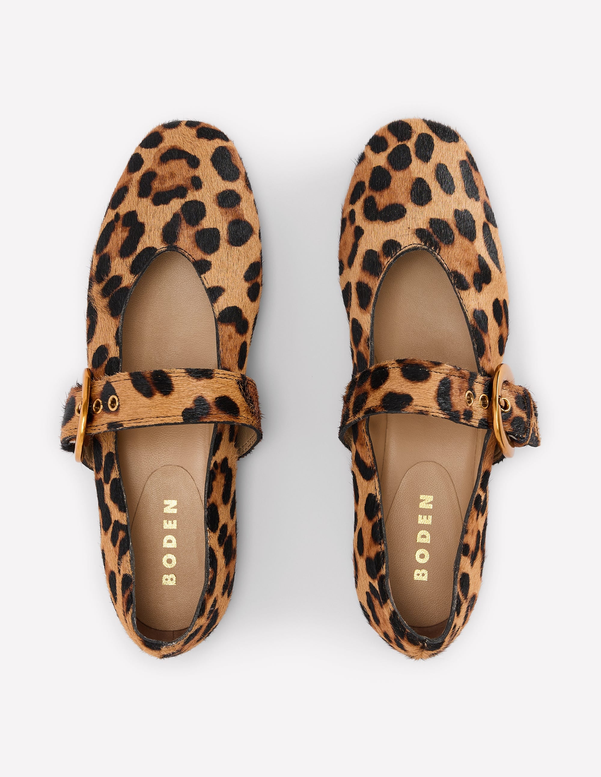 Kylie Flat Buckle Mary Janes-Classic Leopard - Image 5