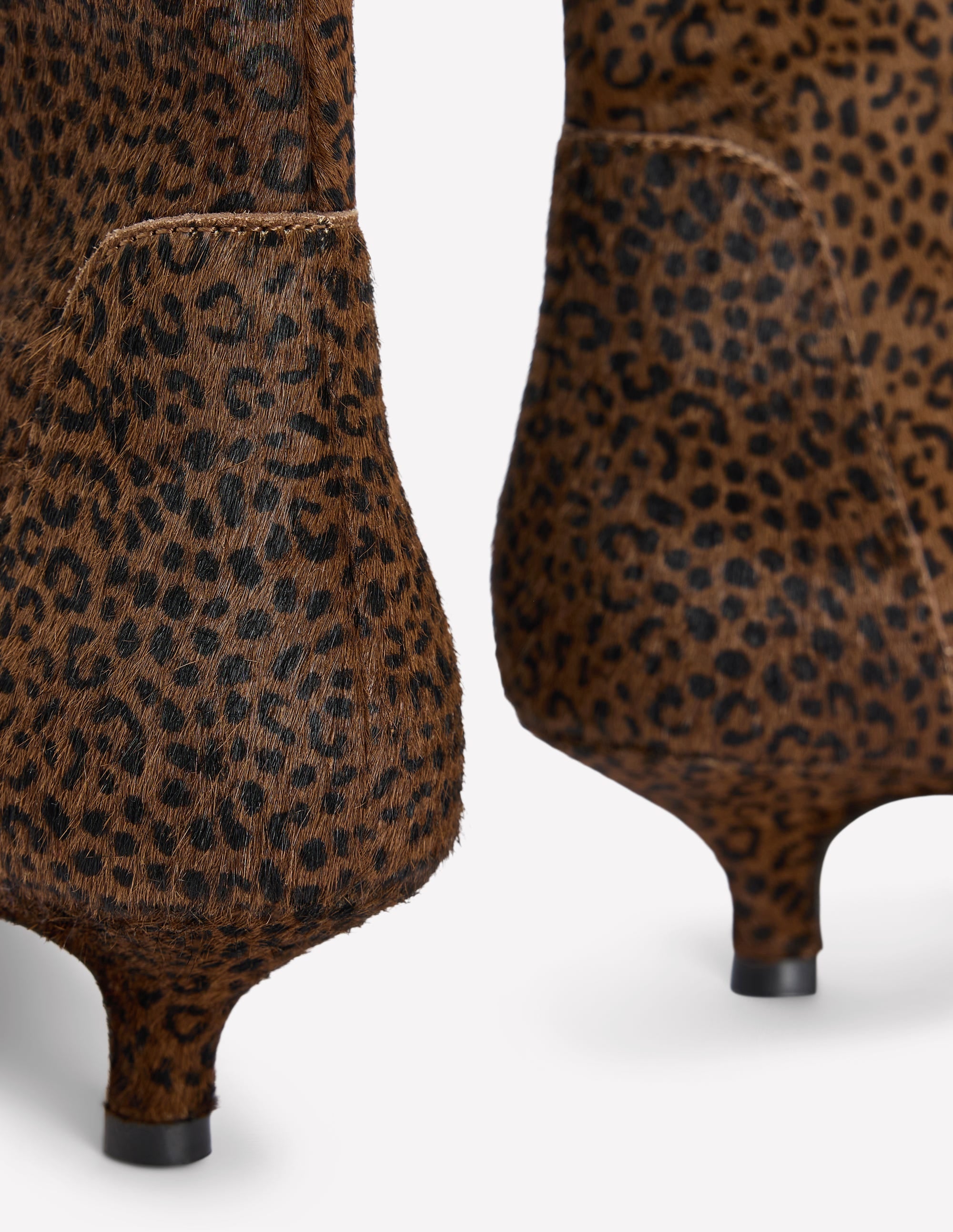 Isobel Kitten Heel Ankle Boots-Mini Leopard - Image 4