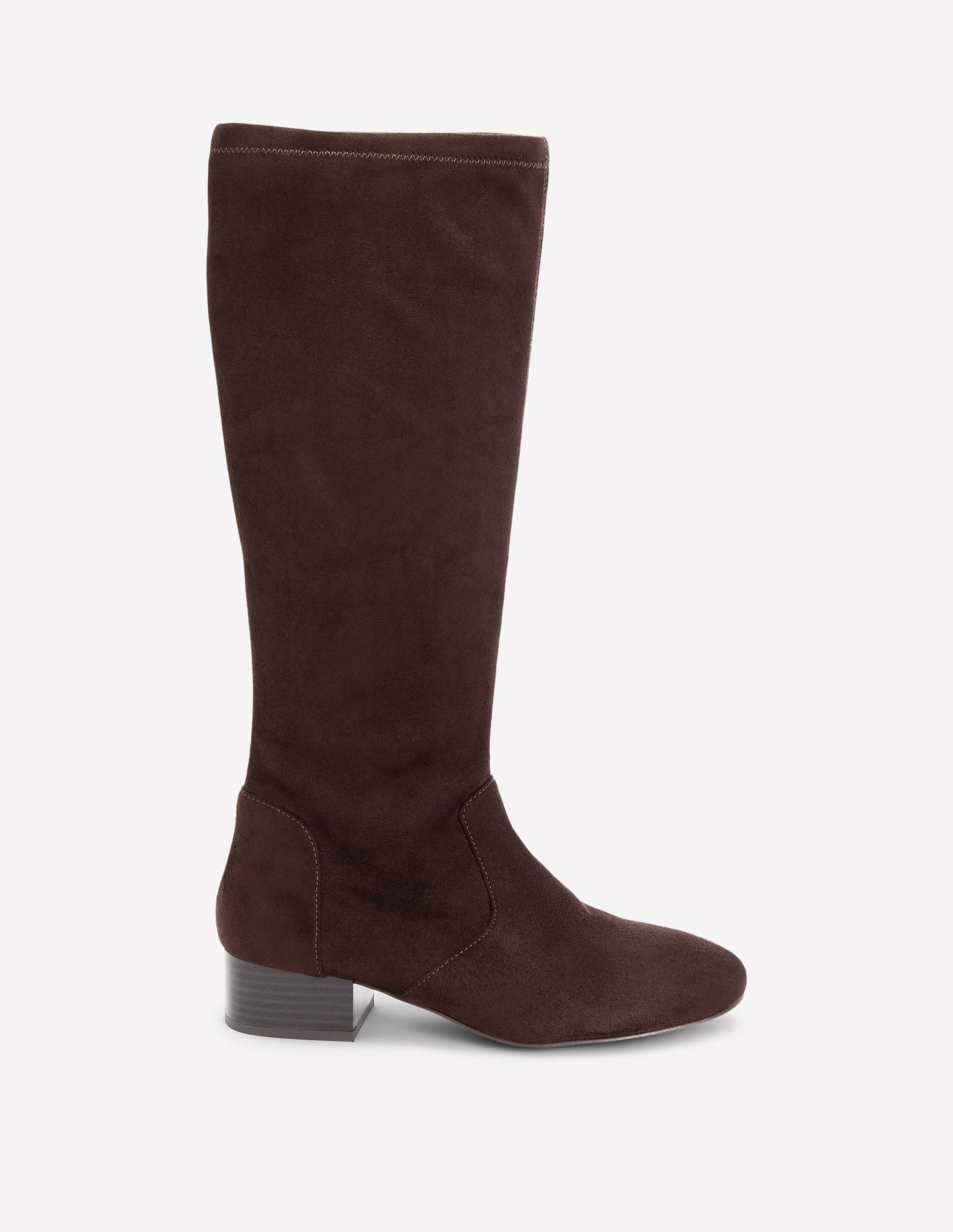Flat Stretch Boots-Chocolate-1