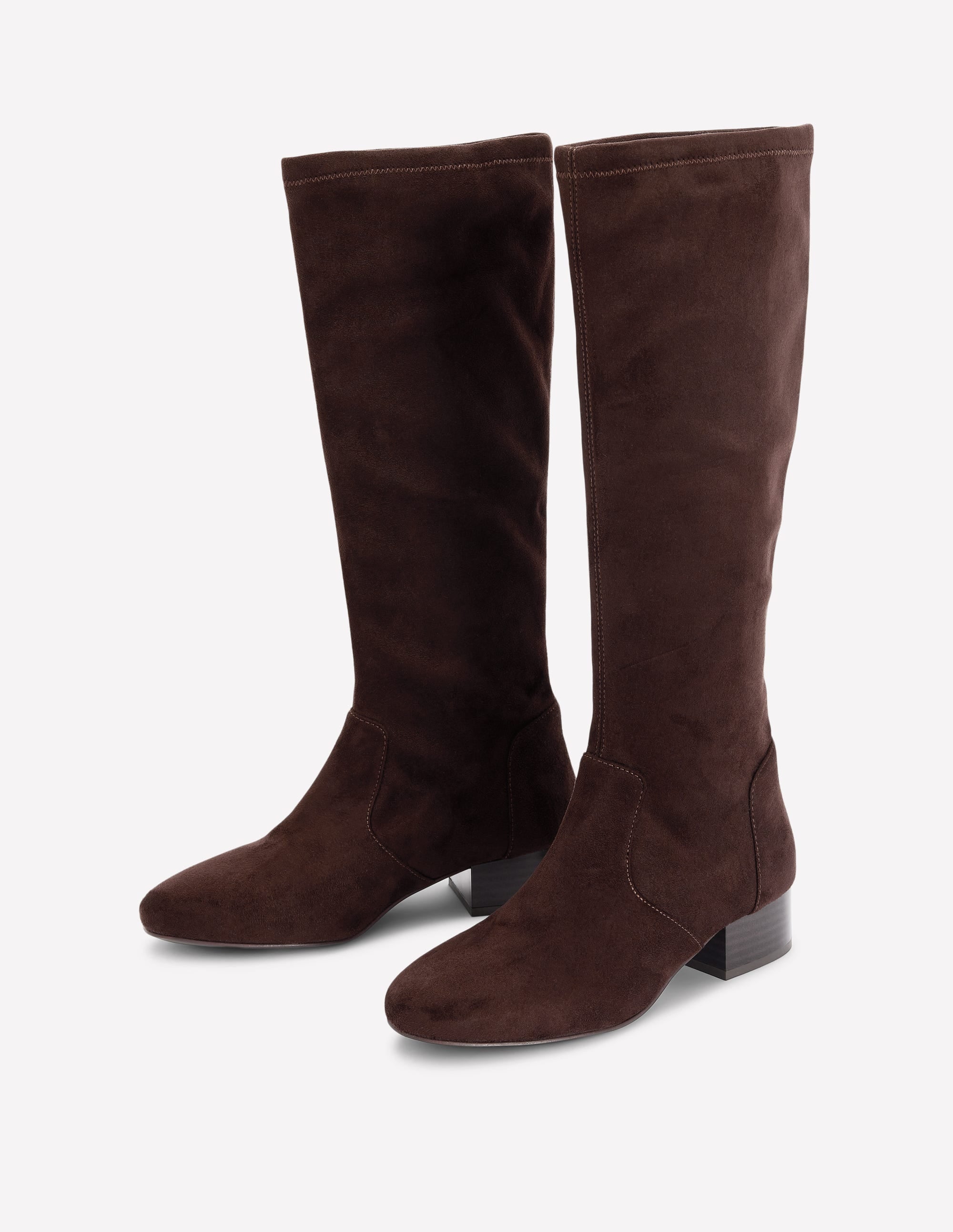 Flat Stretch Boots-Chocolate - Image 3