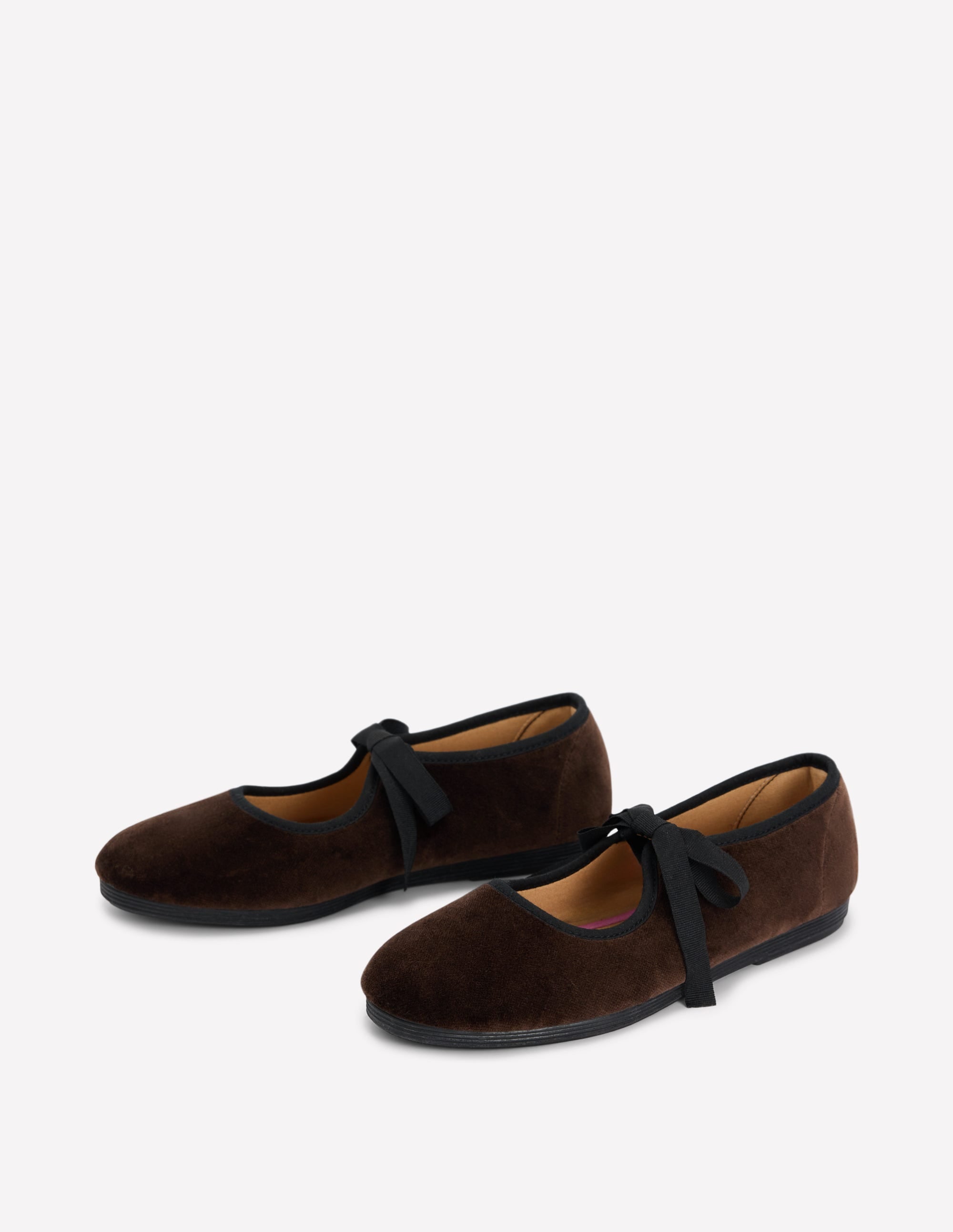 Flexi Tie Mary Janes-Chocolate - Image 3