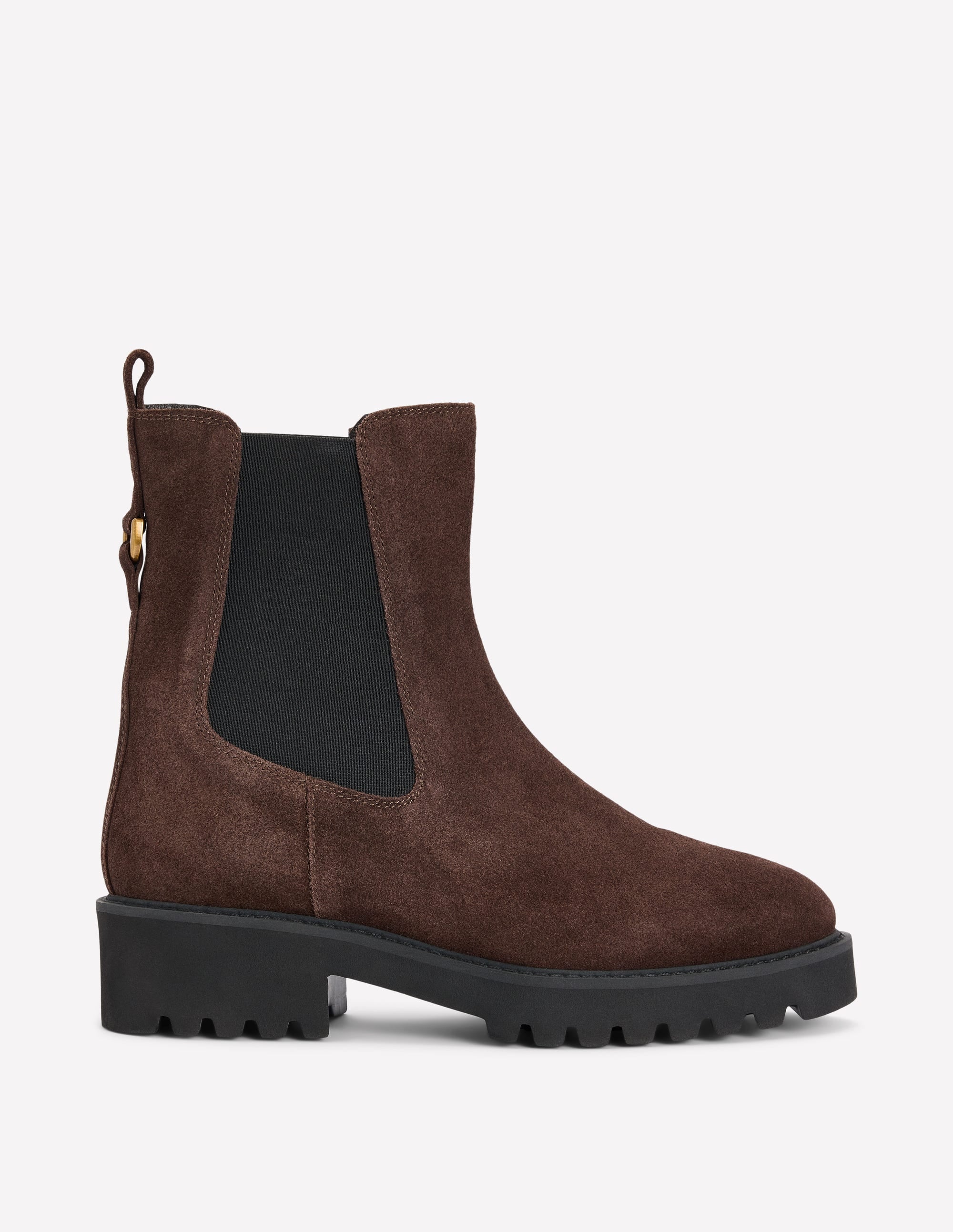 Jessie Chunky Chelsea Boots-Chocolate - Image 1