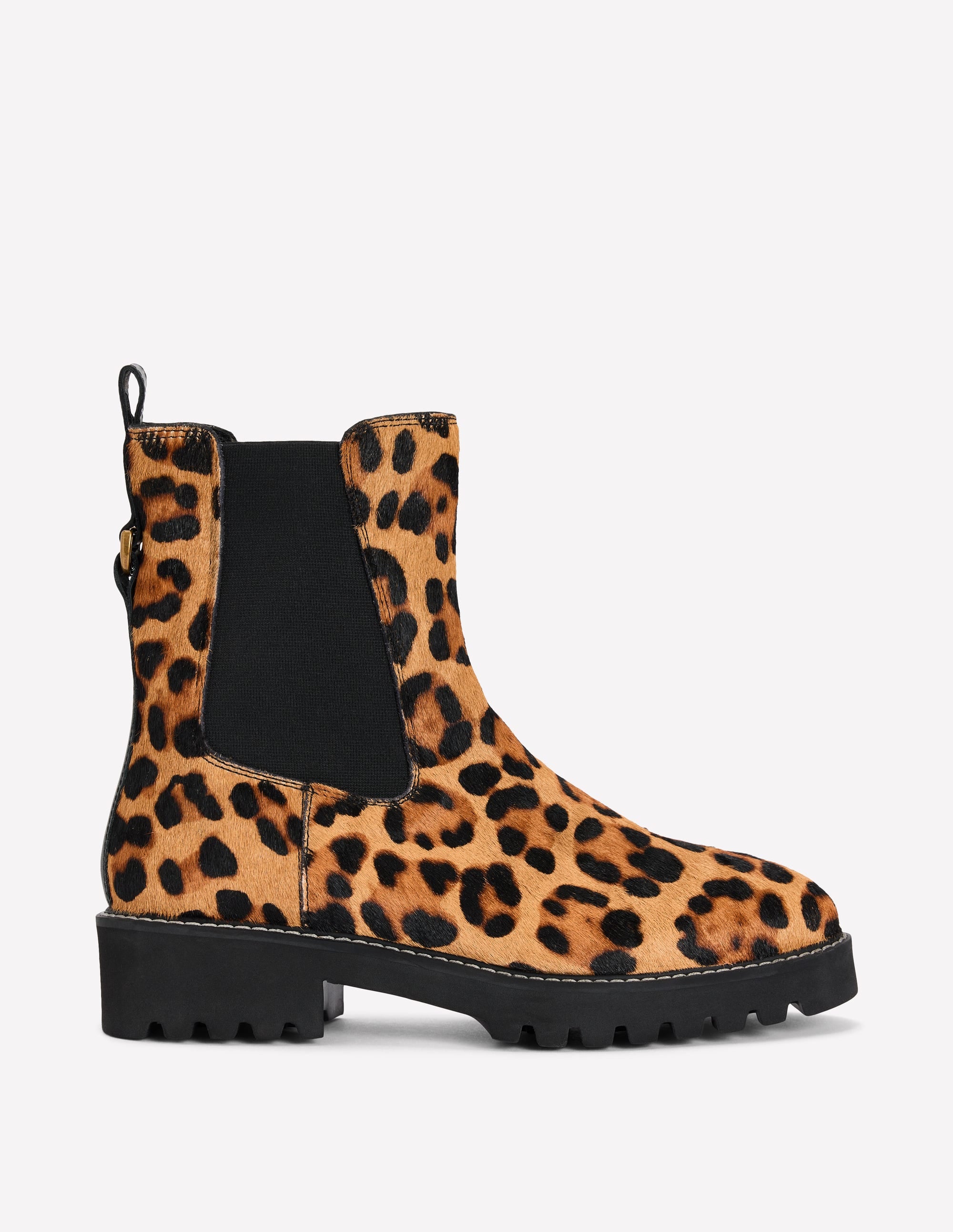 Jessie Chunky Chelsea Boots-Leopard - Image 1