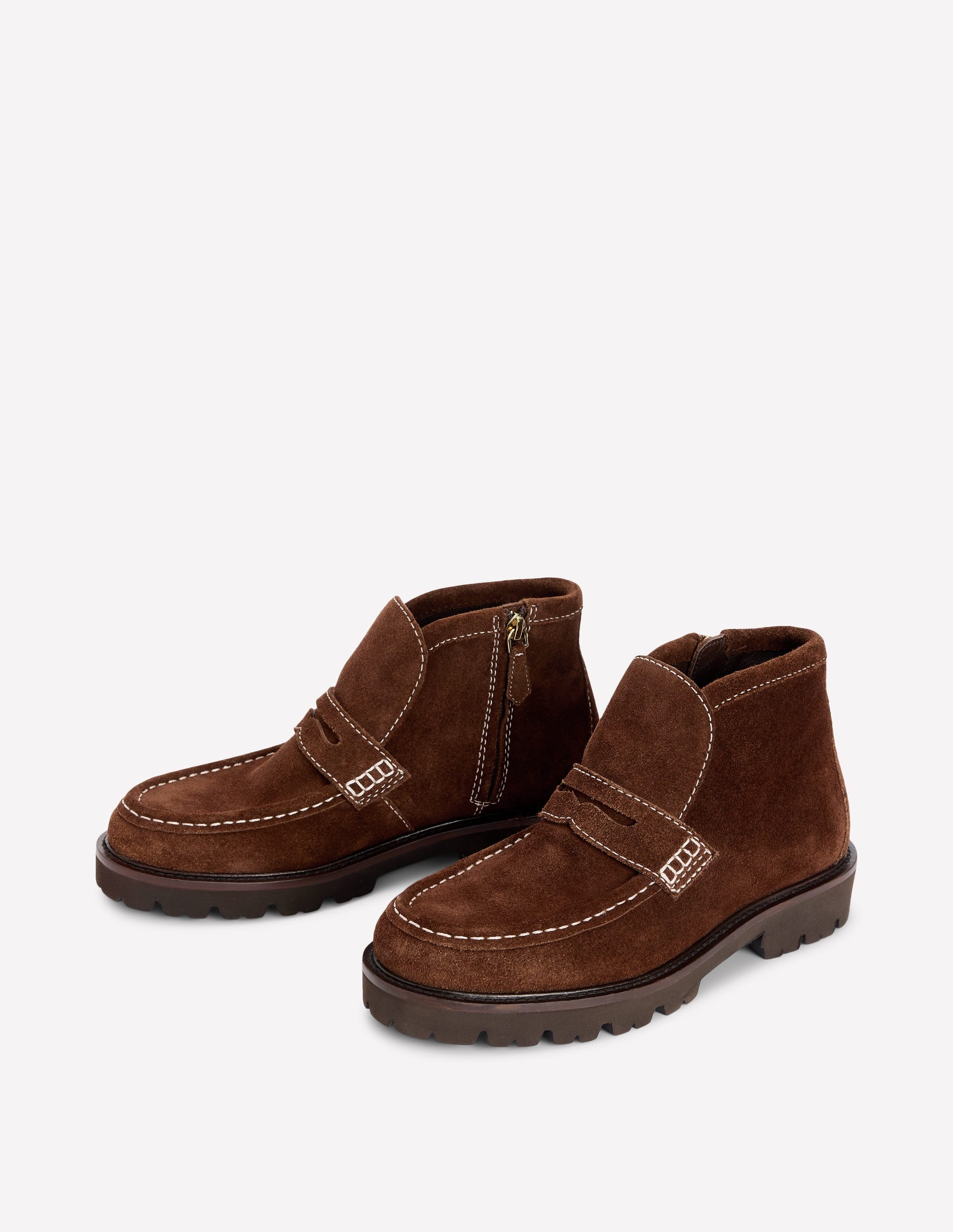 Loafer Ankle Boots-Chocolate - Image 3