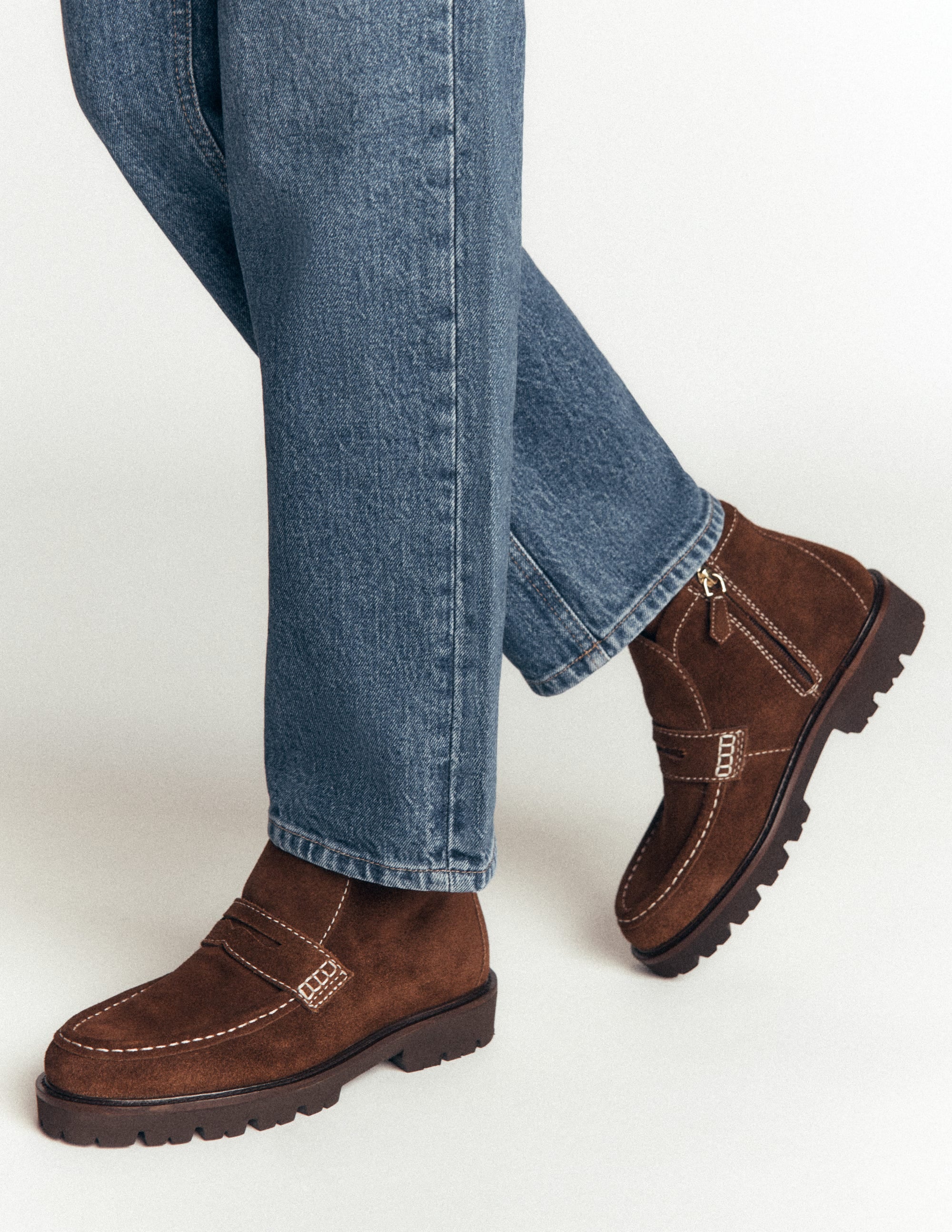 Loafer Ankle Boots-Chocolate - Image 2
