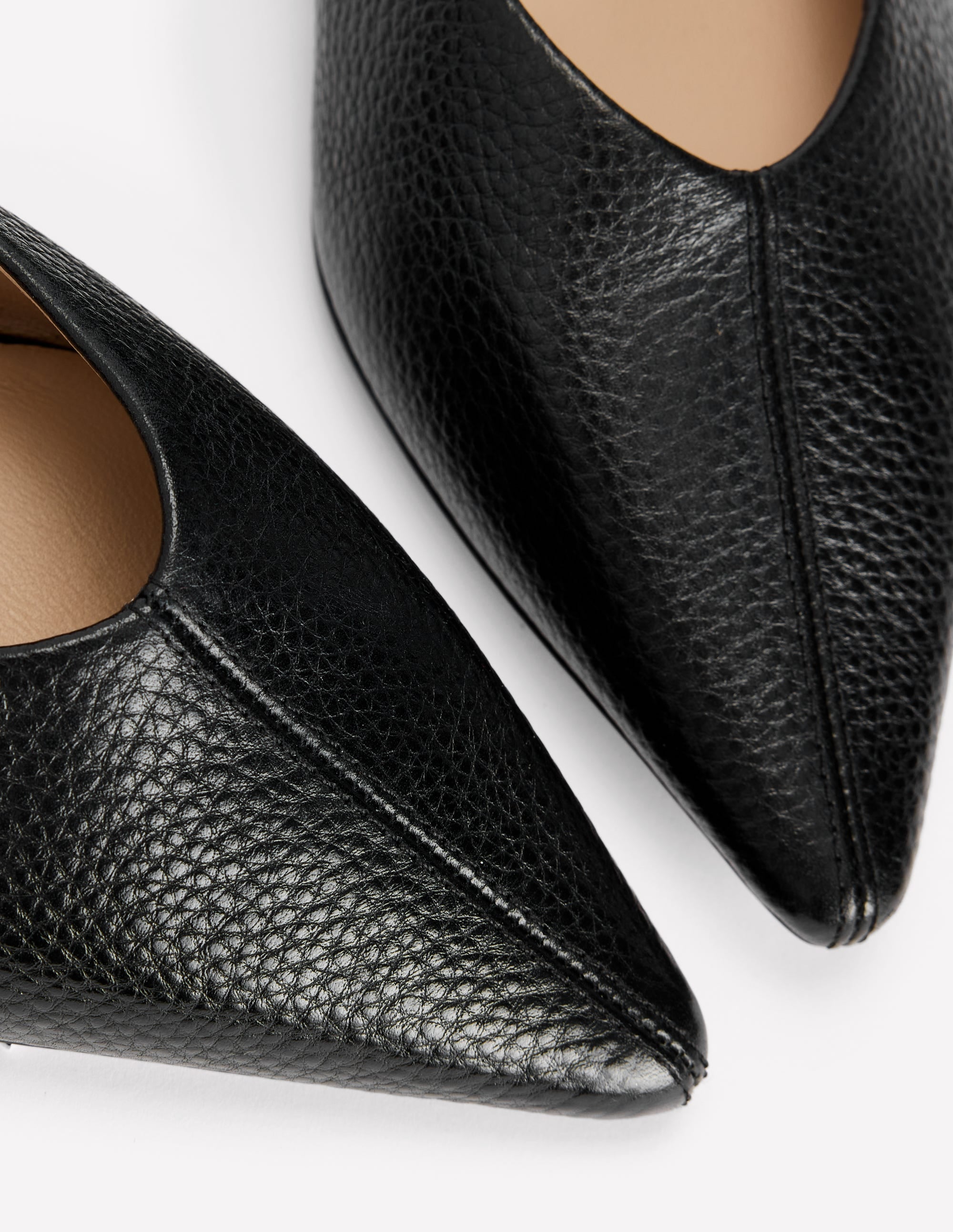 Nigella Pointed Toe Flats-Black - Image 4