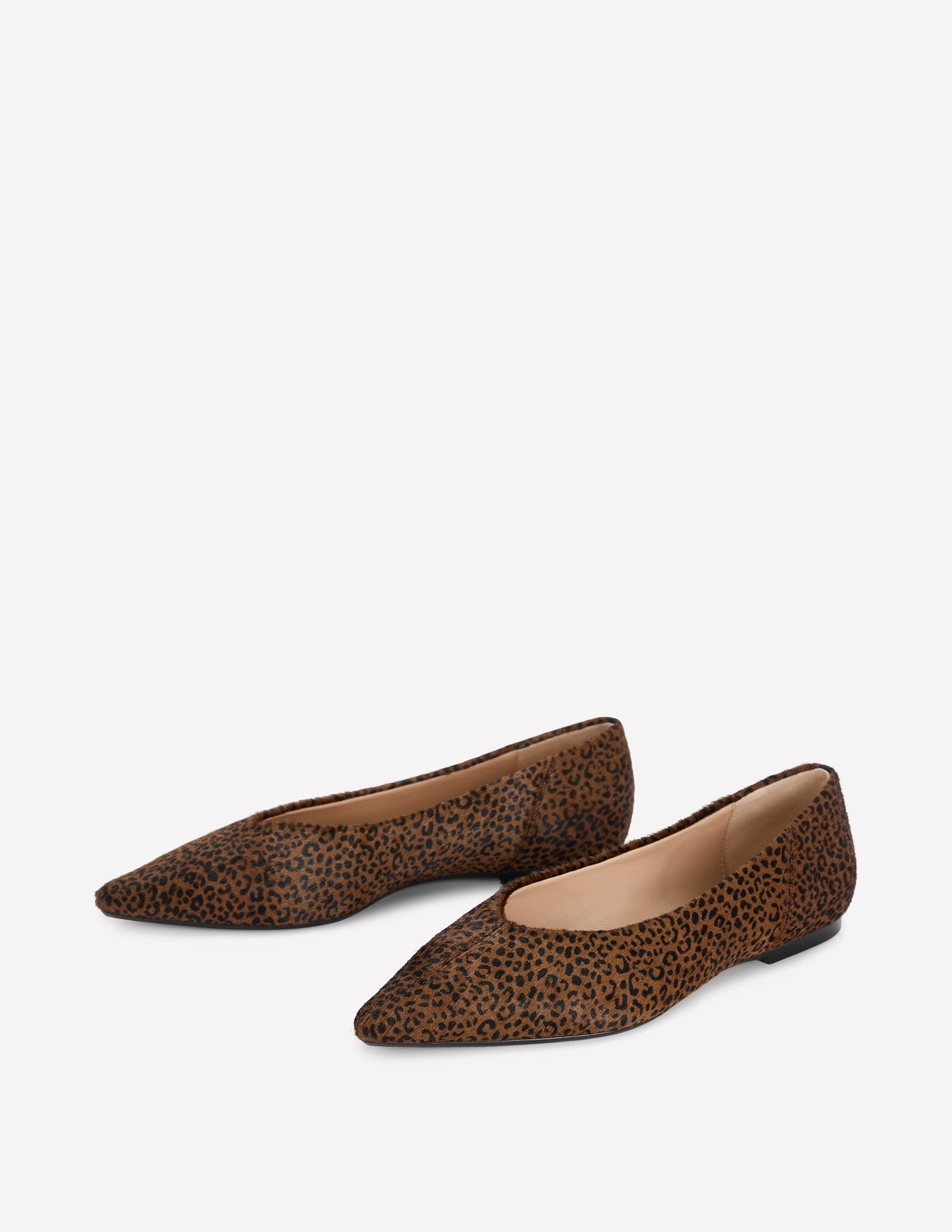 Nigella Pointed Toe Flats-Mini Leopard-3
