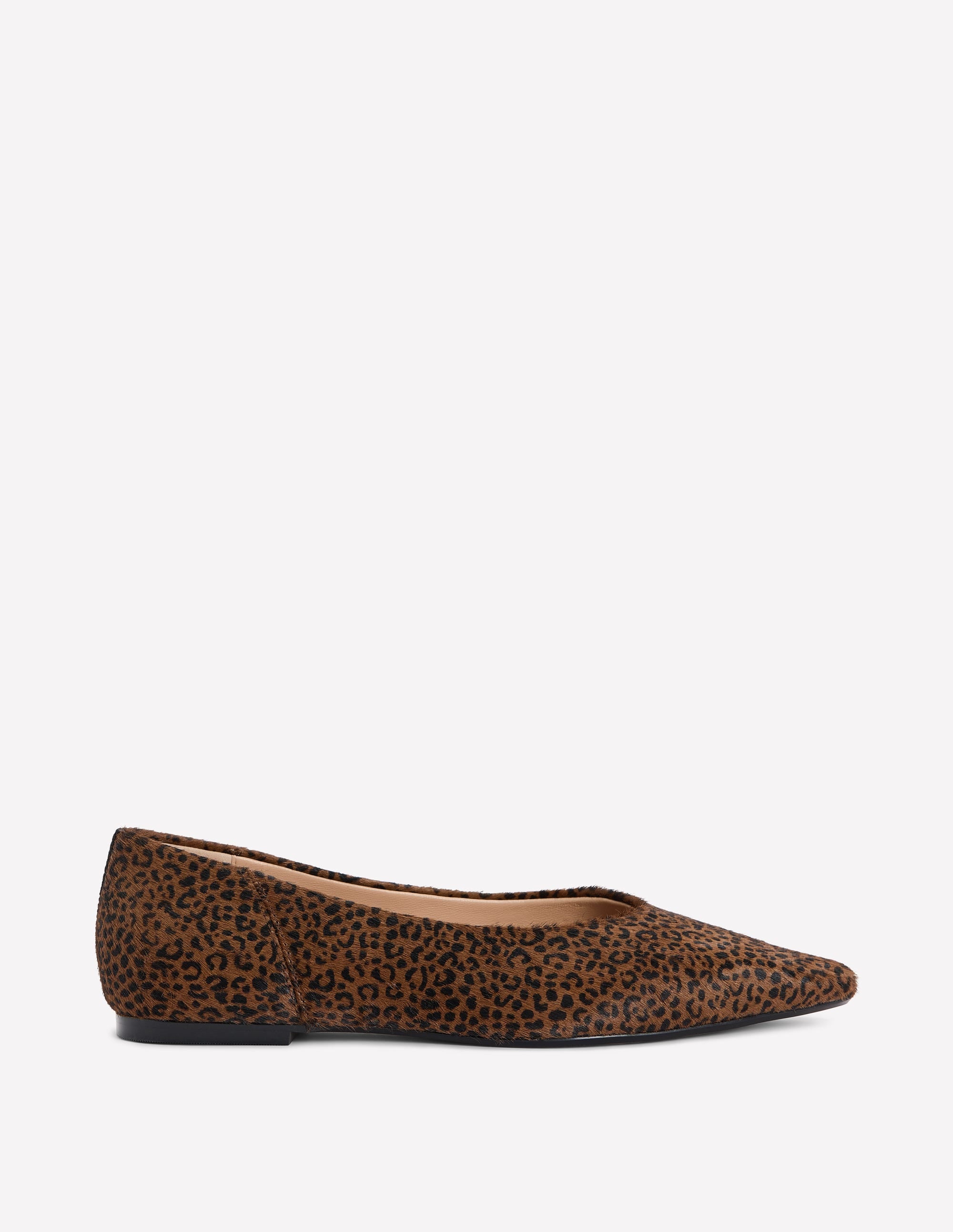 Nigella Pointed Toe Flats-Mini Leopard - Image 1