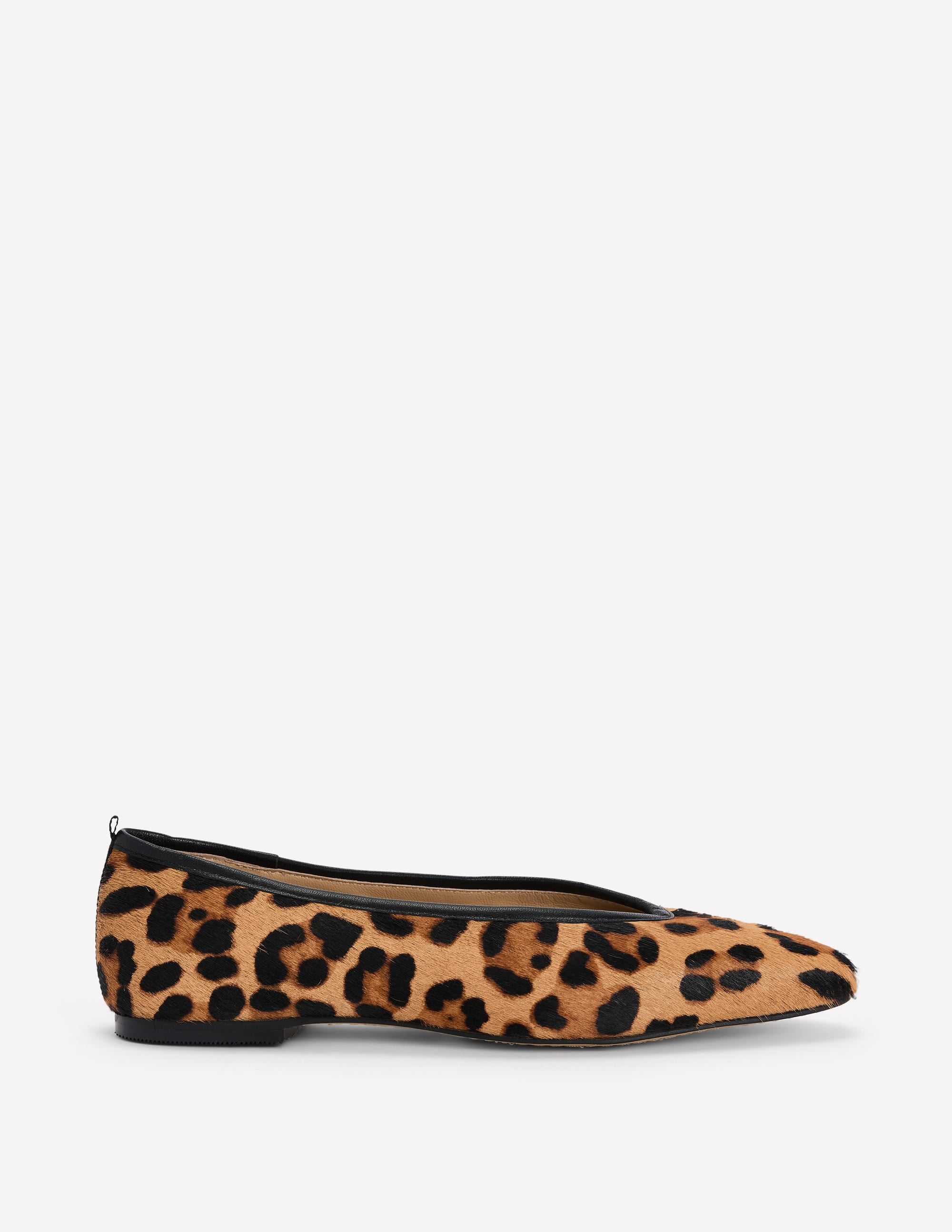 Nadia Chisel Toe Flats-Classic Leopard - Image 1