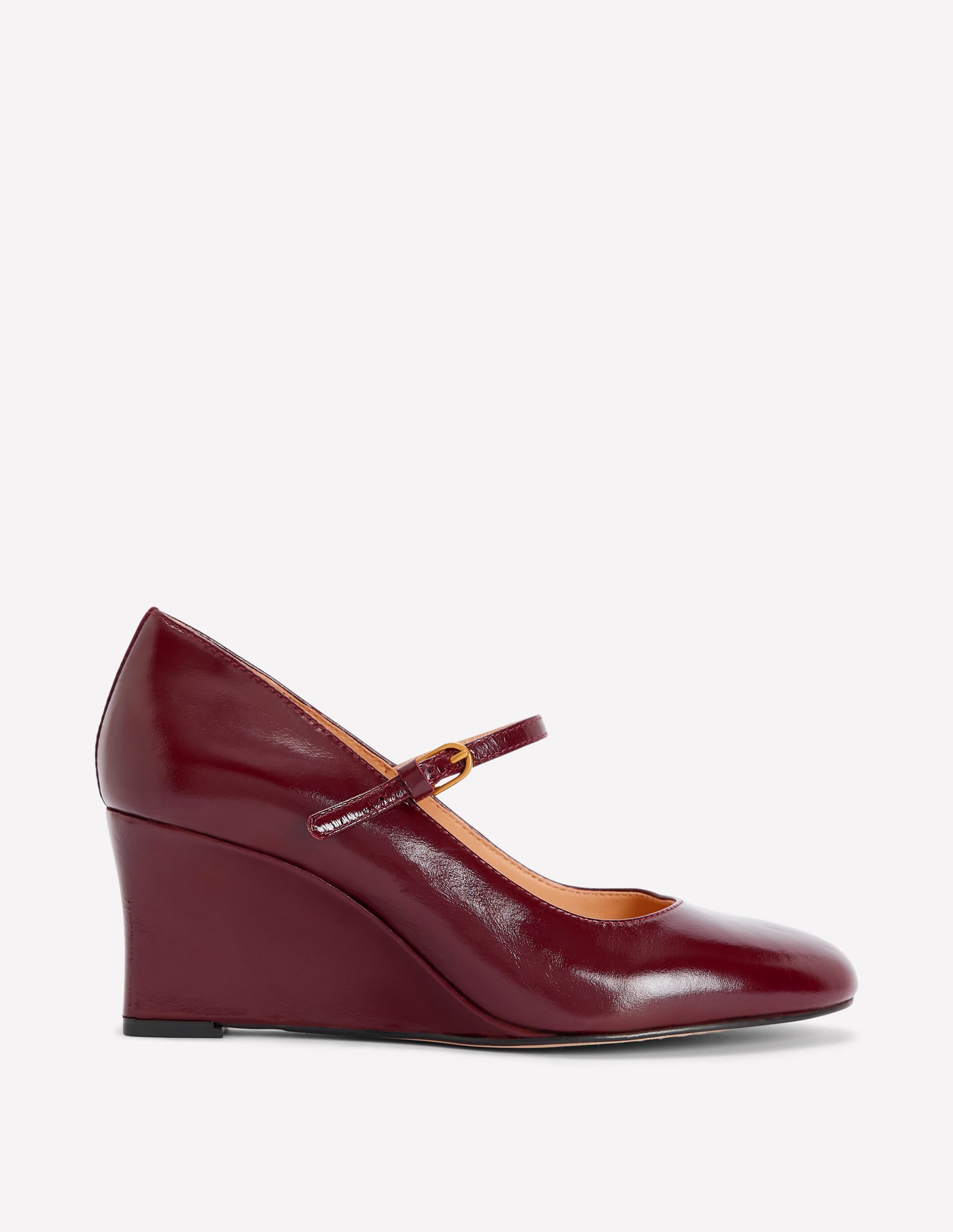 Wedge Mary Janes-Oxblood - Image 1