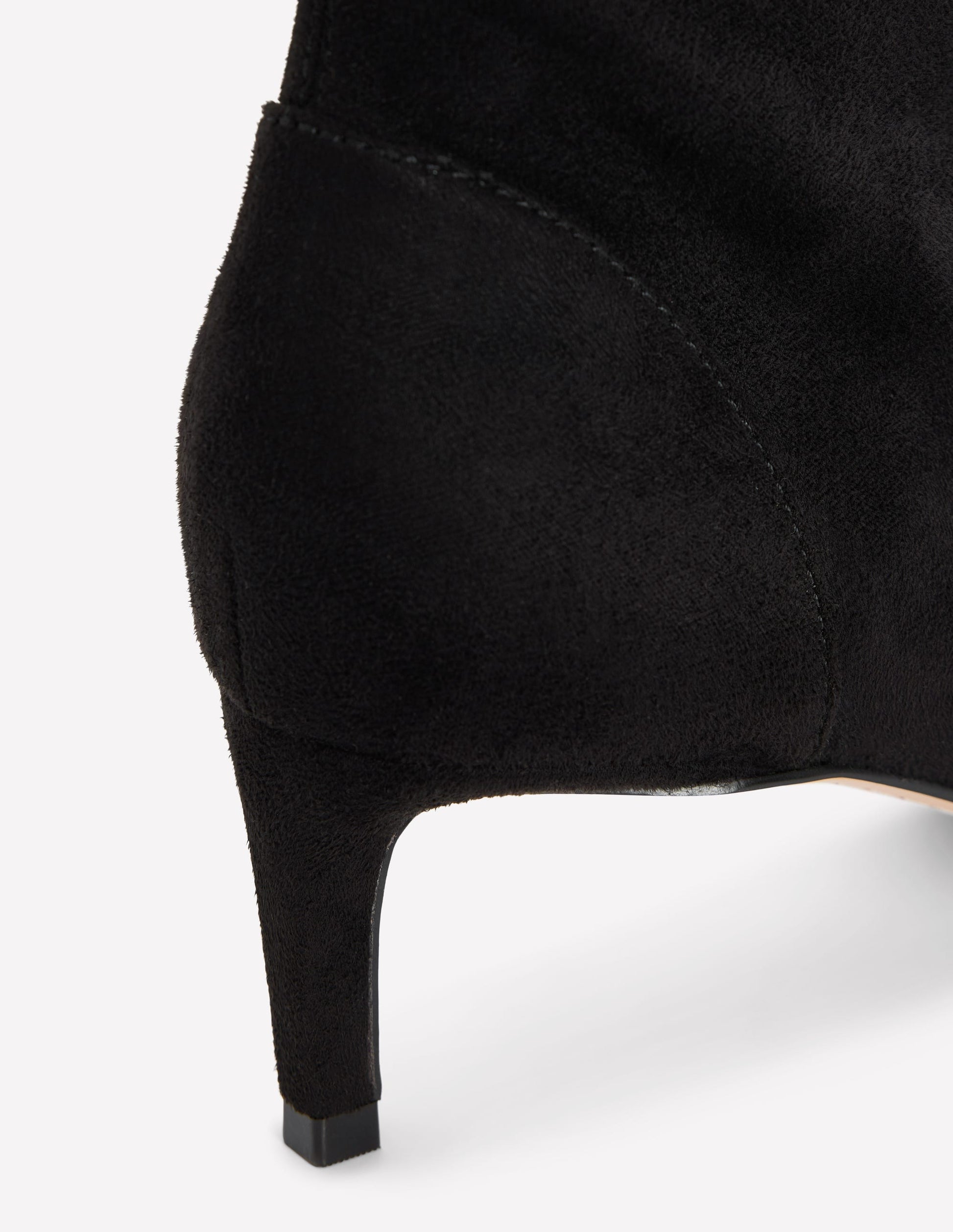 Stretch Kitten Heel Boots-Black-4