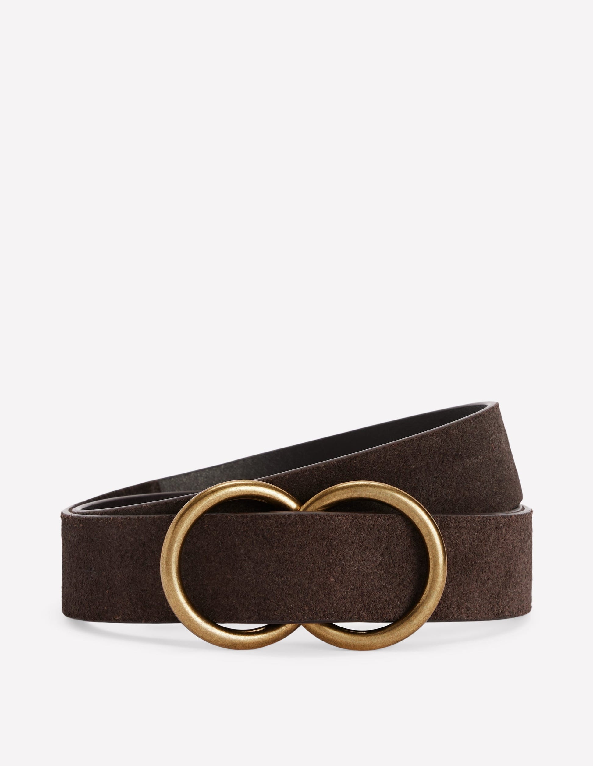Double Ring Belt-Chocolate-1