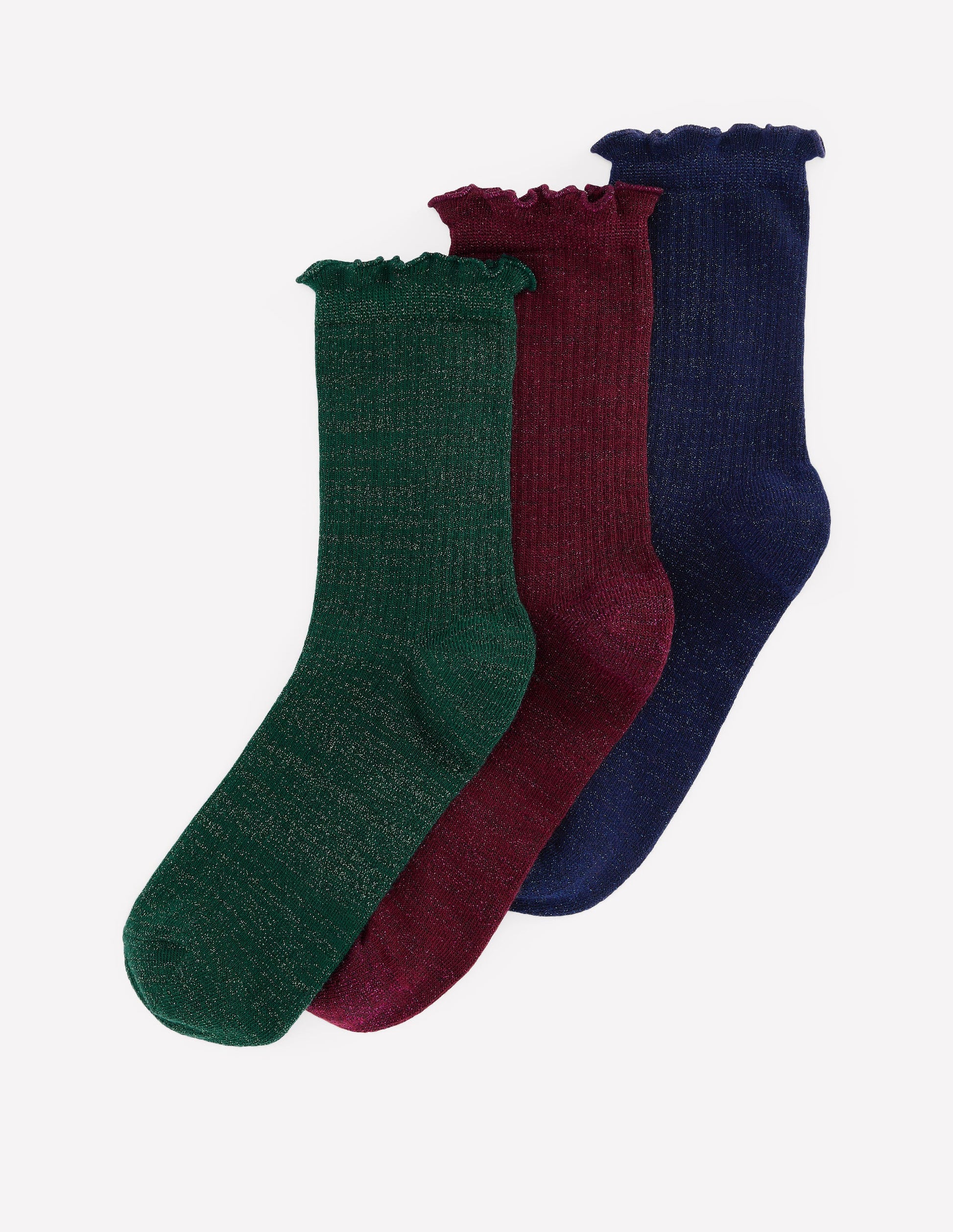 3-Pack Sparkle Socks-Multi-1
