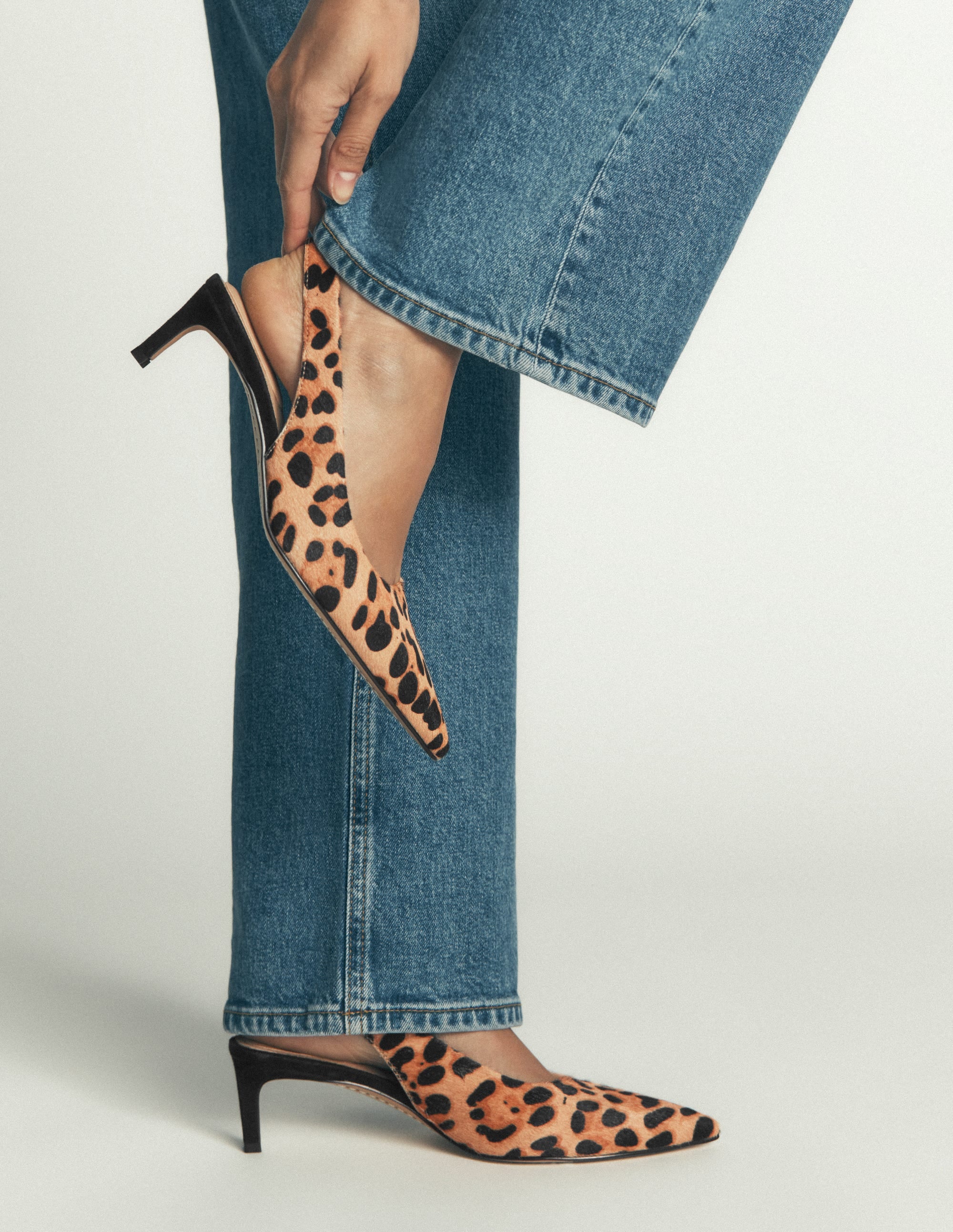 Hope Pointed Slingback Heels-Classic Leopard - Image 2